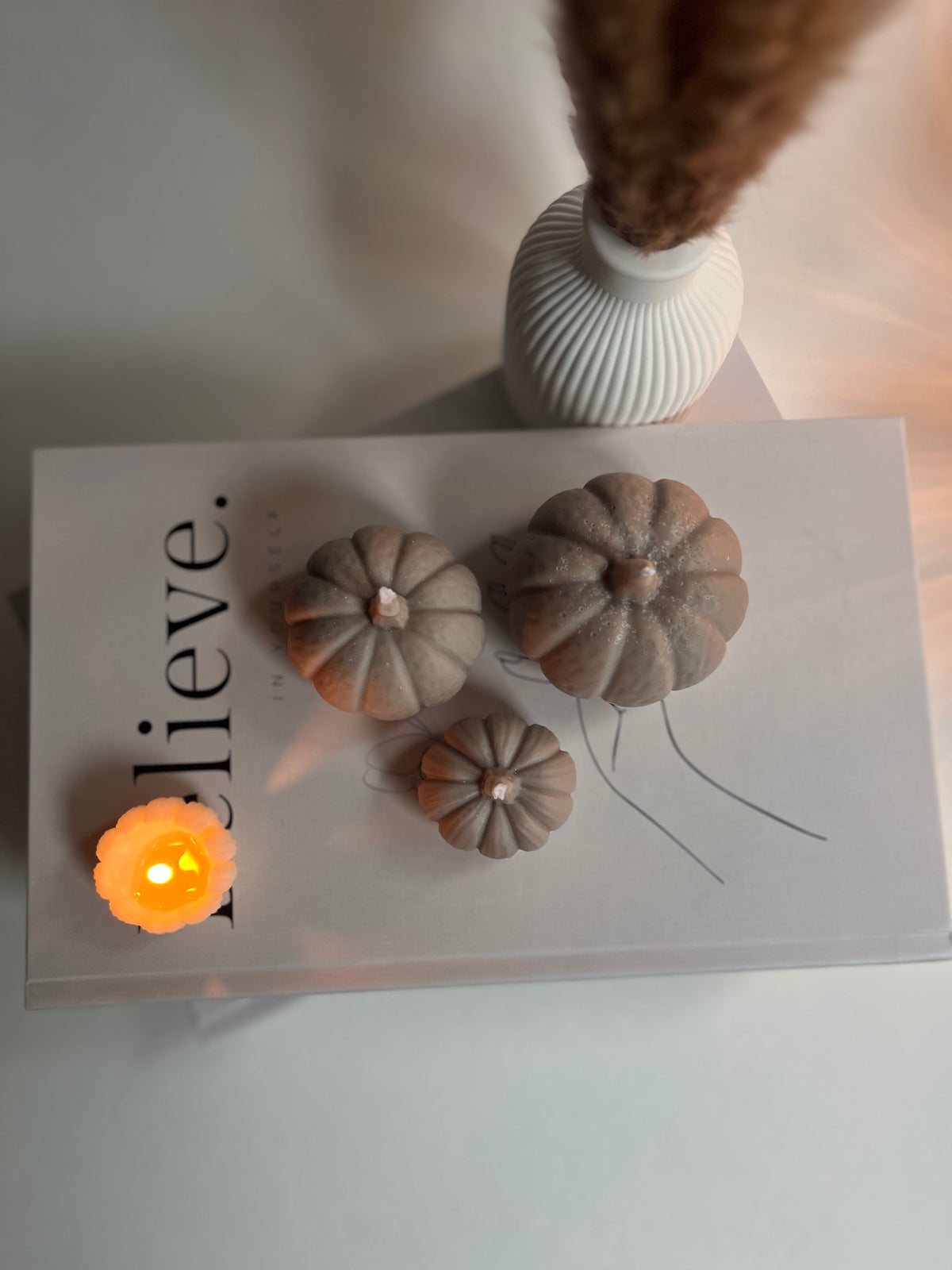 Kürbis-Set „Autumn Trio“ - aus Rapswachs