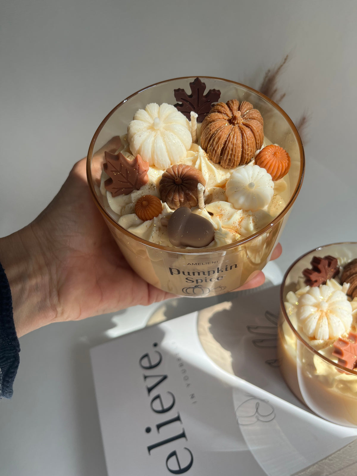 Duftkerze „PUMPKIN SPICE“ - handgegossen aus Sojawachs