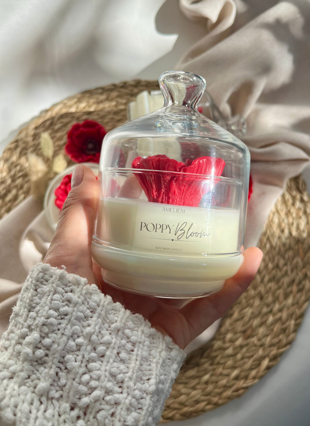 POPPY Love | Glasglocke - handgegossen