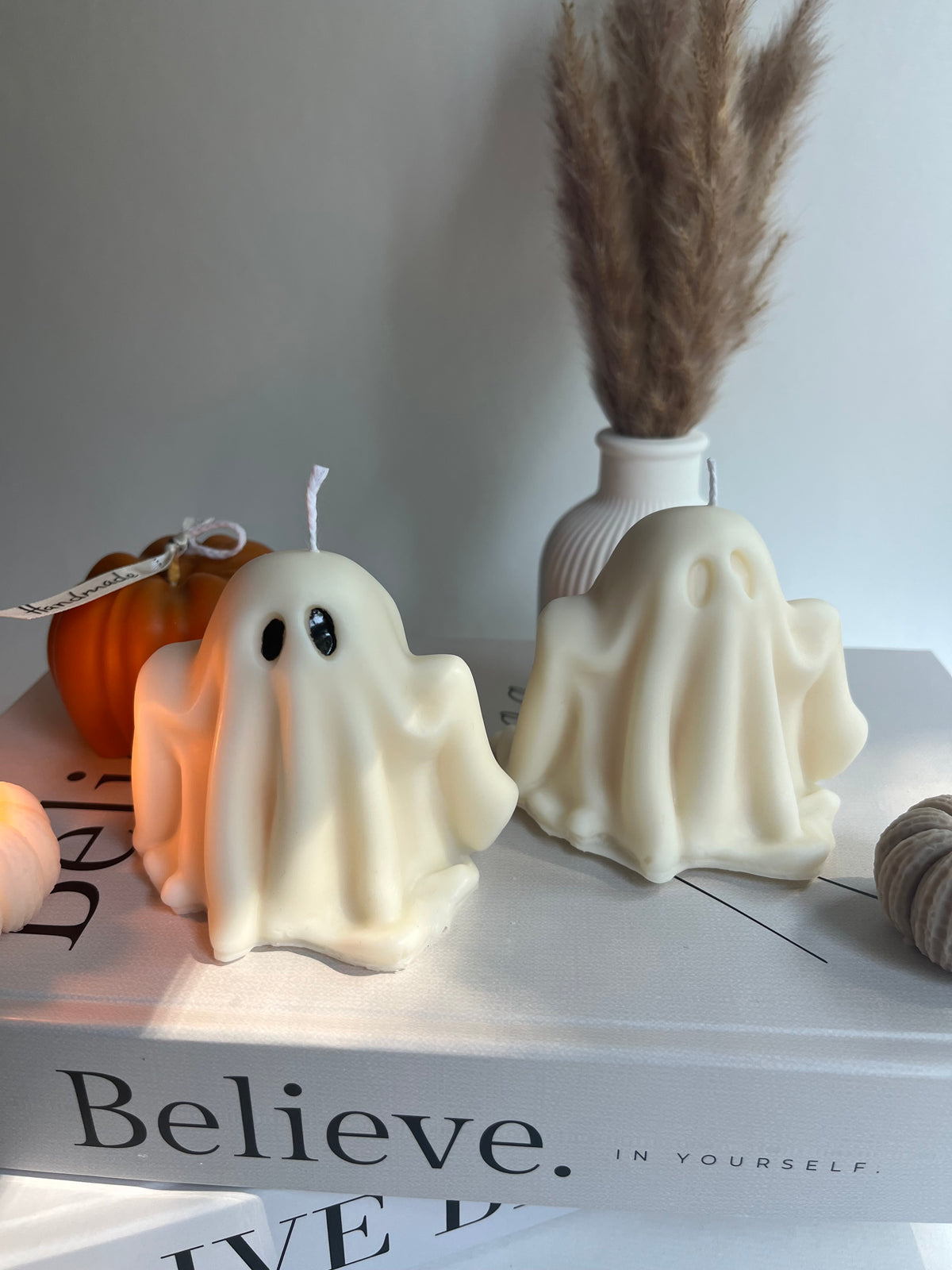 Dekokerze „Little Ghost“ - aus Rapswachs