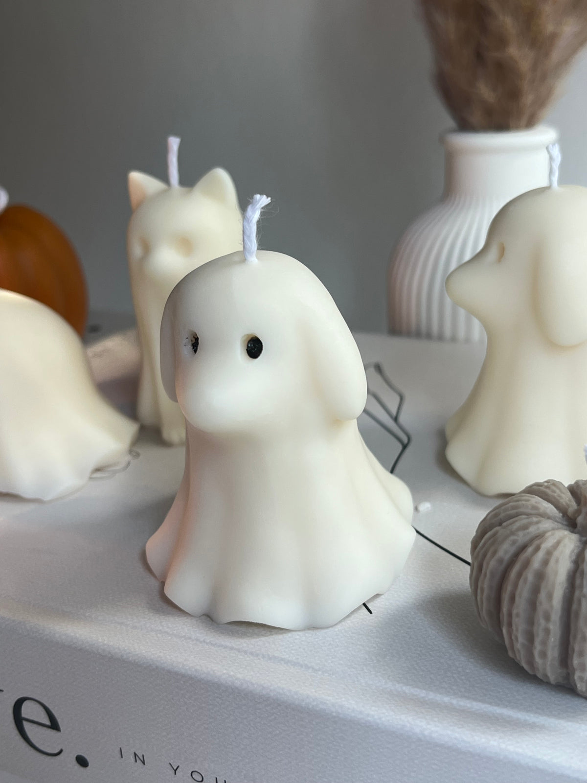 Dekokerze „Spooky Friends“ - aus Rapswachs