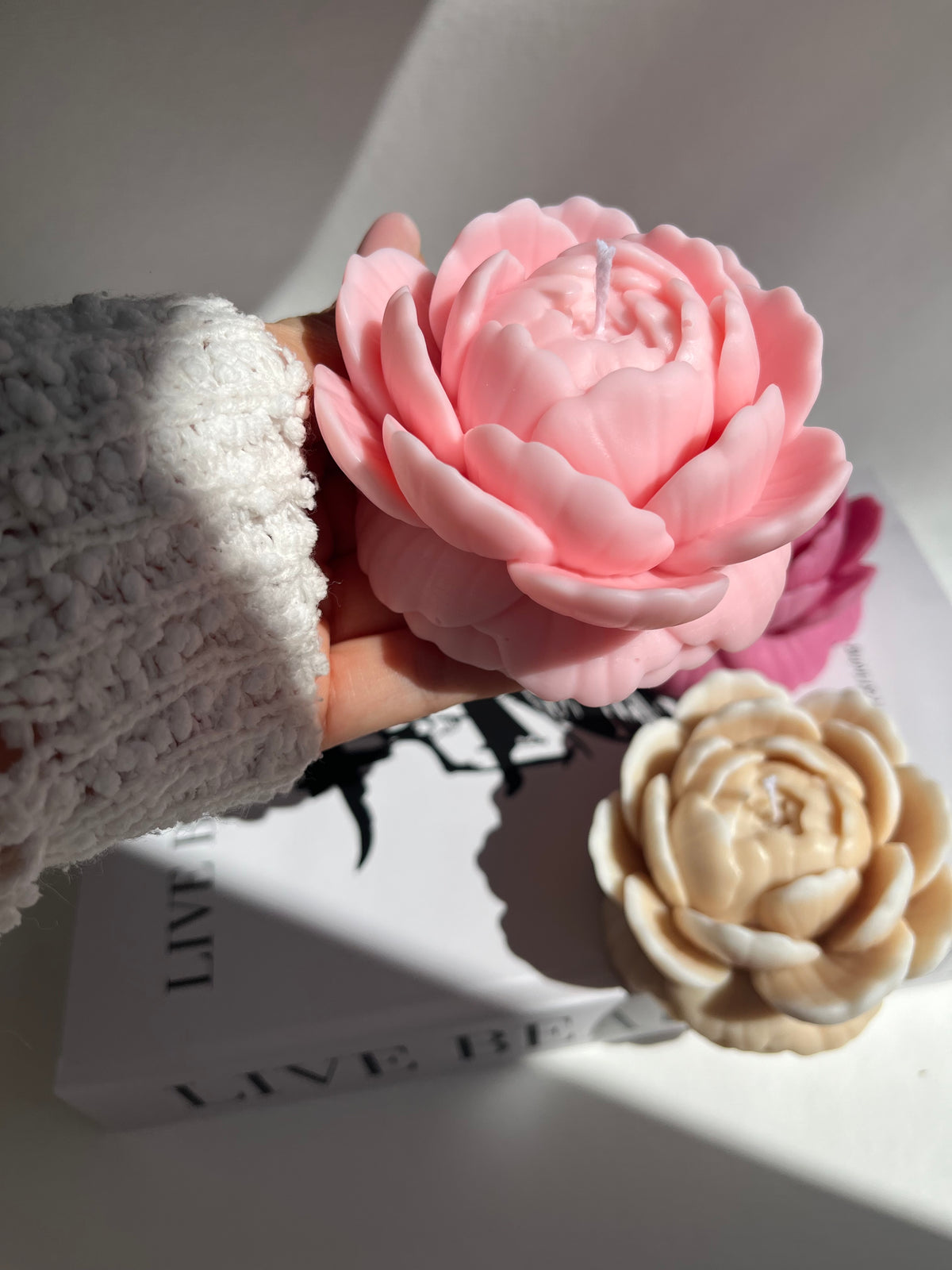 Blütenkerze „Blooming Peony“