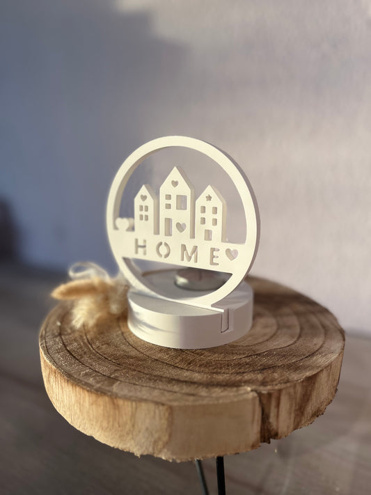 Teelichthalter „HOME“