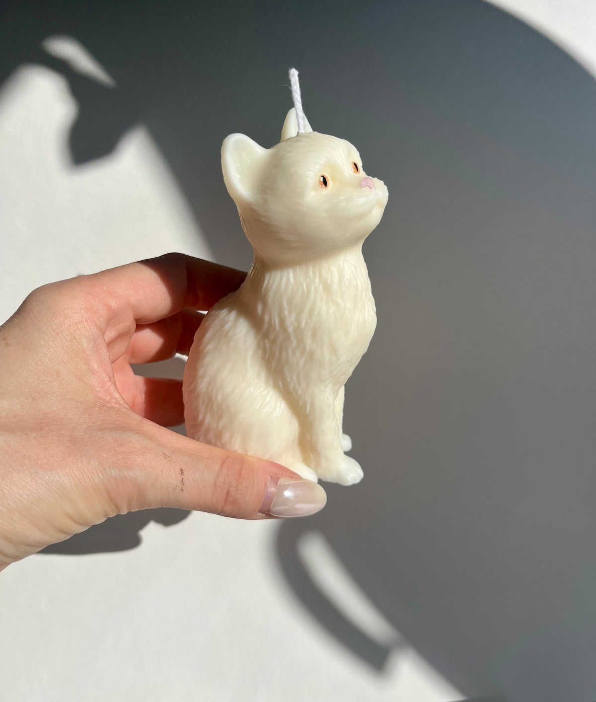Little Cat – handgefertigte Kerze aus Rapswachs