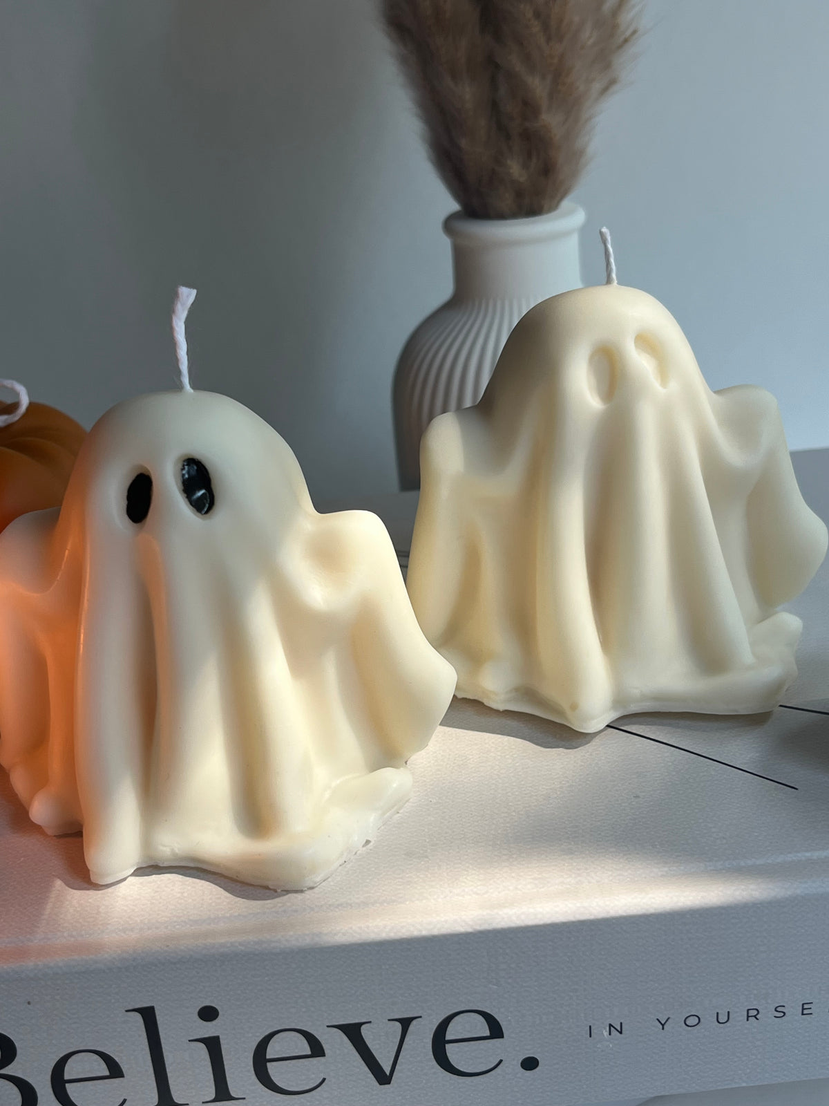 Dekokerze „Little Ghost“ - aus Rapswachs