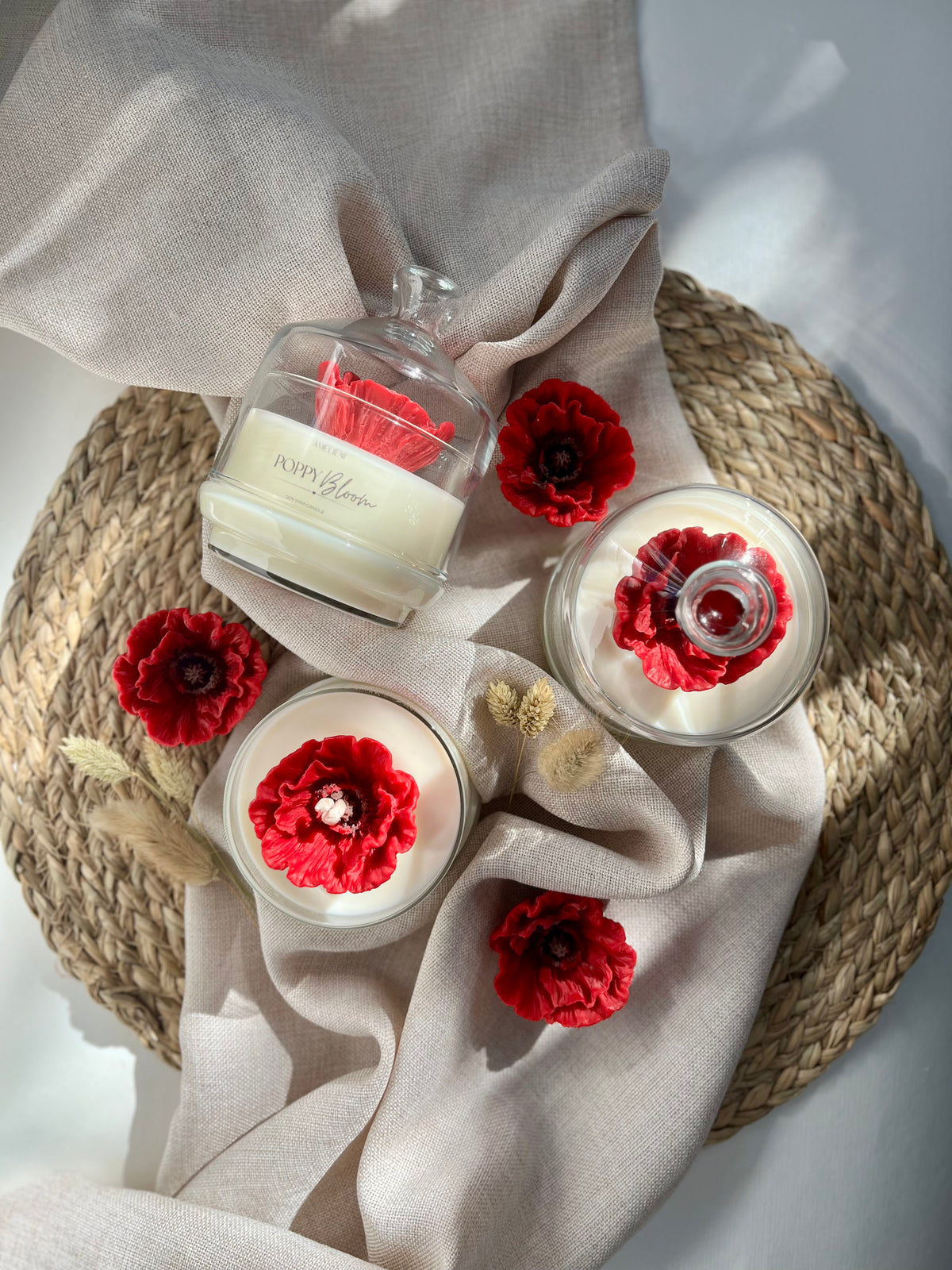 POPPY Love | Glasglocke - handgegossen