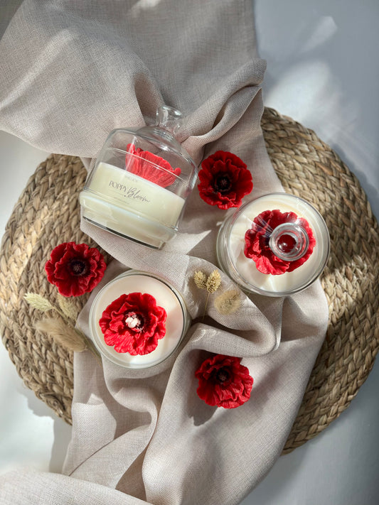 POPPY Love | Glasglocke - handgegossen