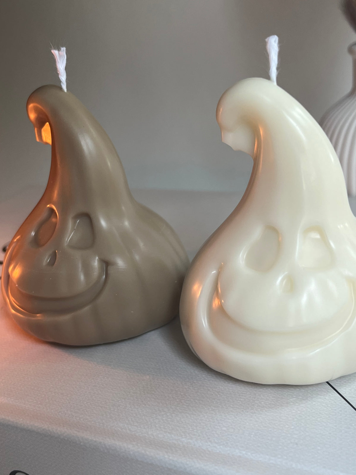 Dekokerze „Spooky Pumpkin Ghost“ - aus Rapswachs