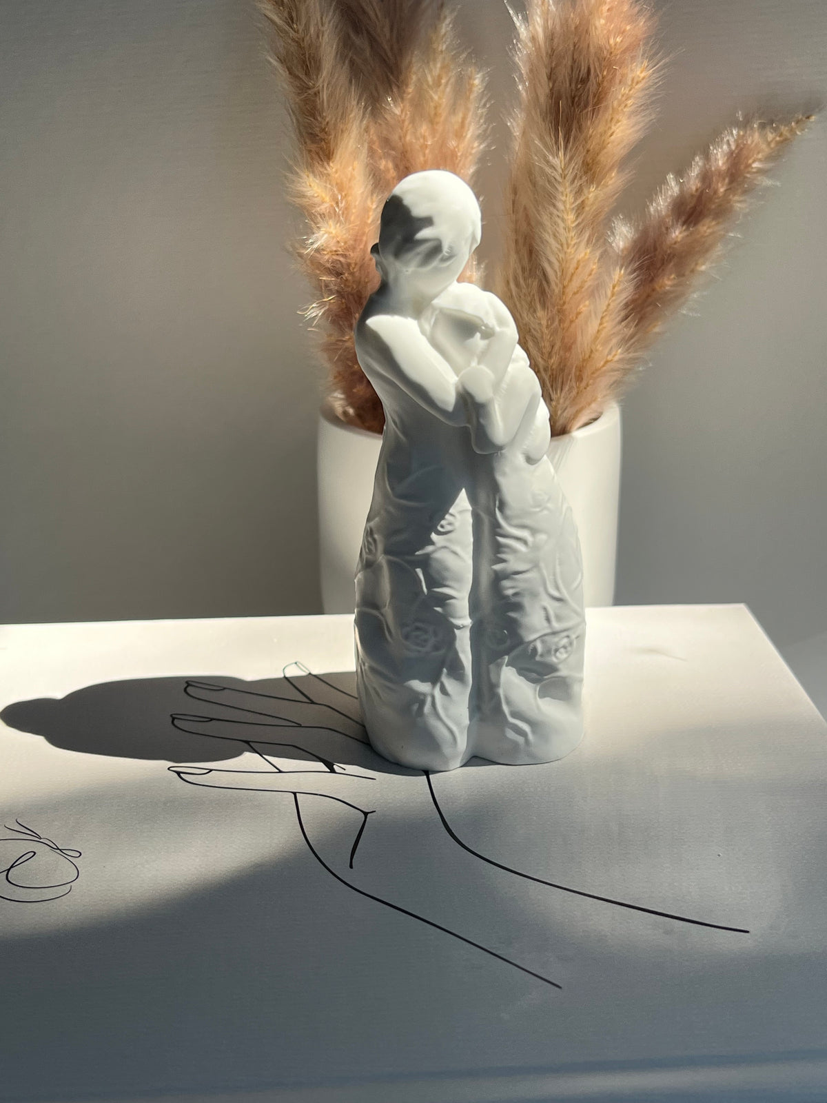 Gipsfigur „MUTTER & KIND“