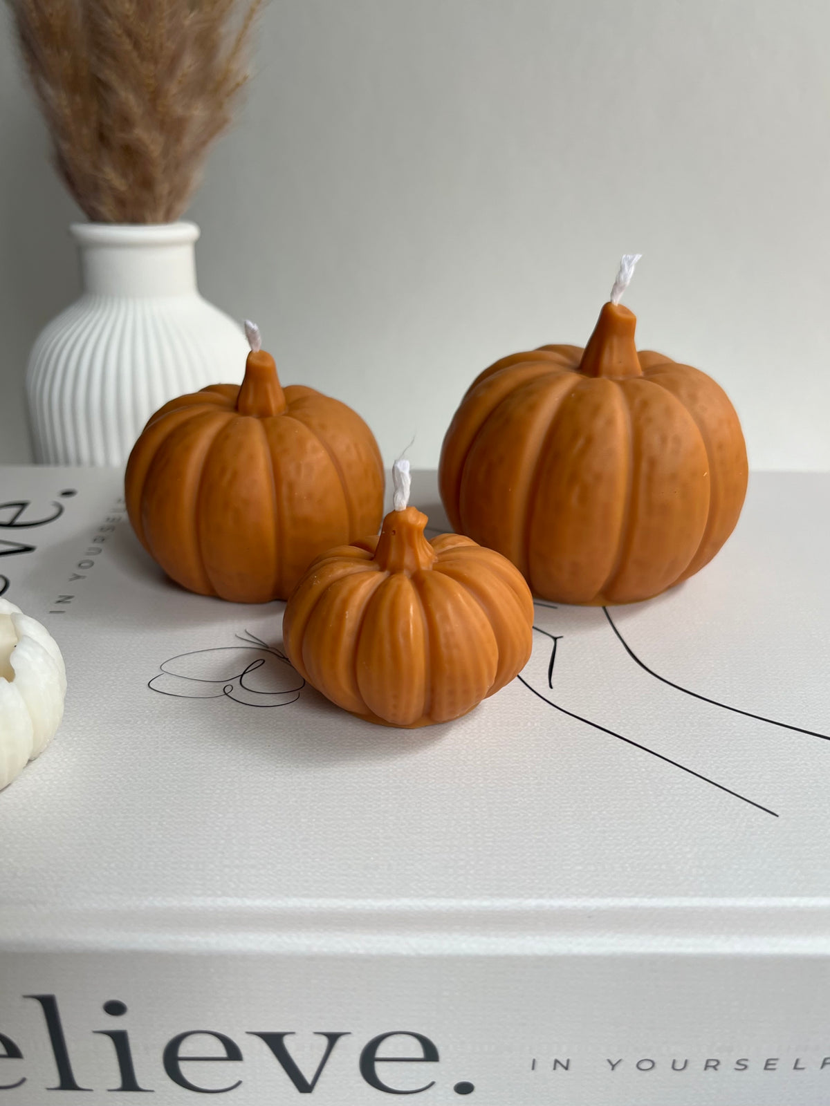 Kürbis-Set „Autumn Trio“ - aus Rapswachs
