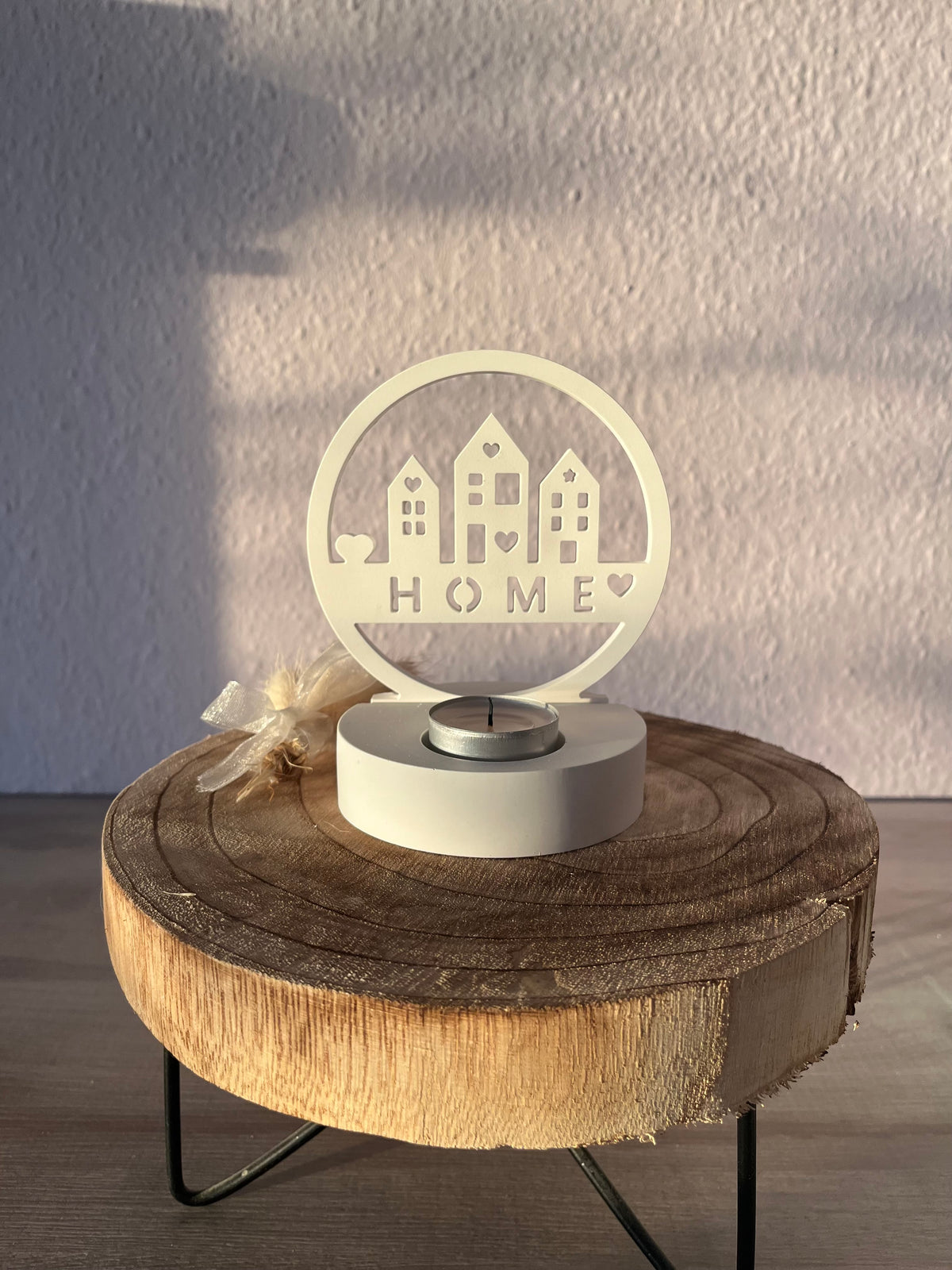 Teelichthalter „HOME“