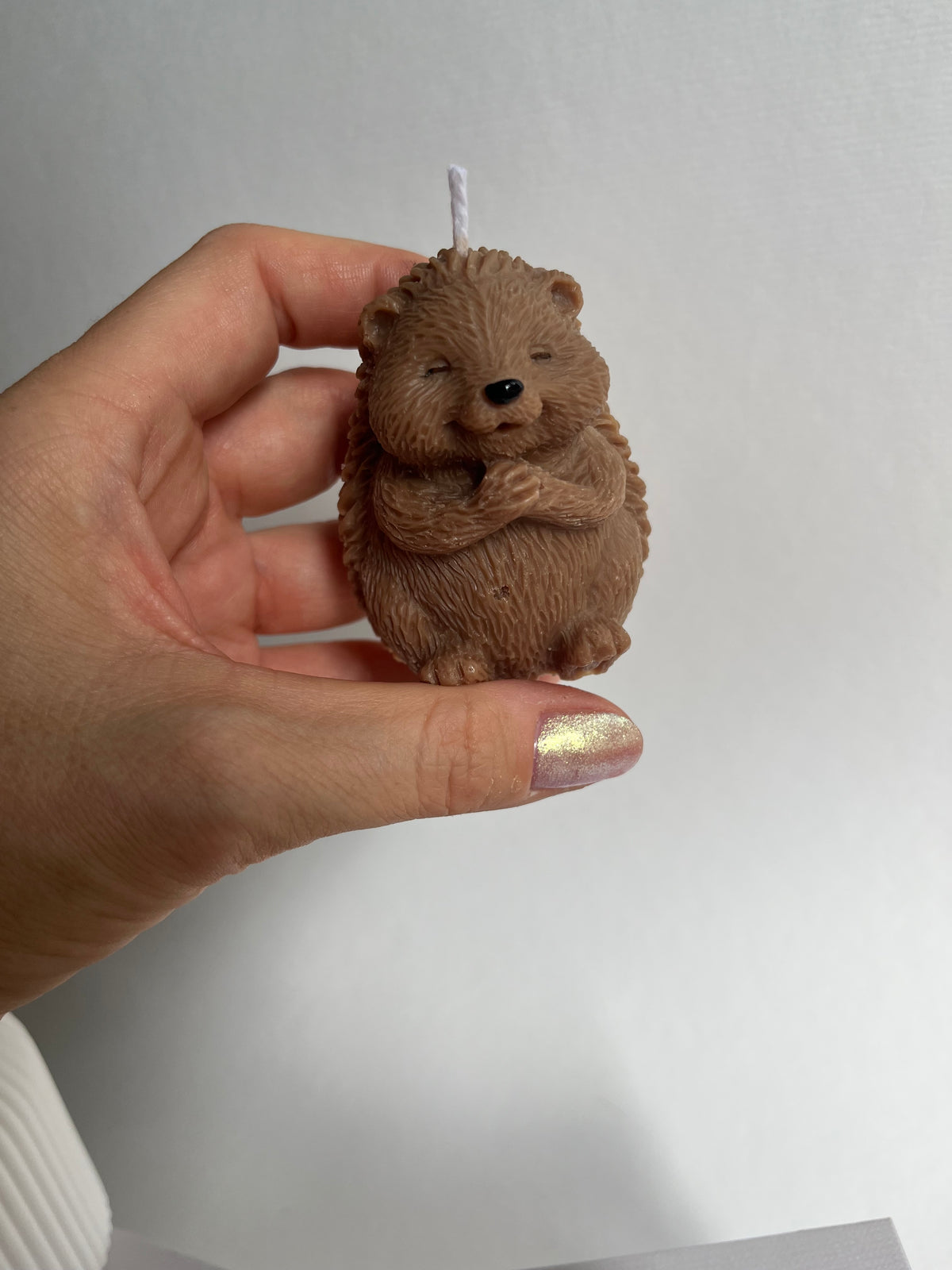 Dekokerze „kleiner Igel“ - aus Rapswachs