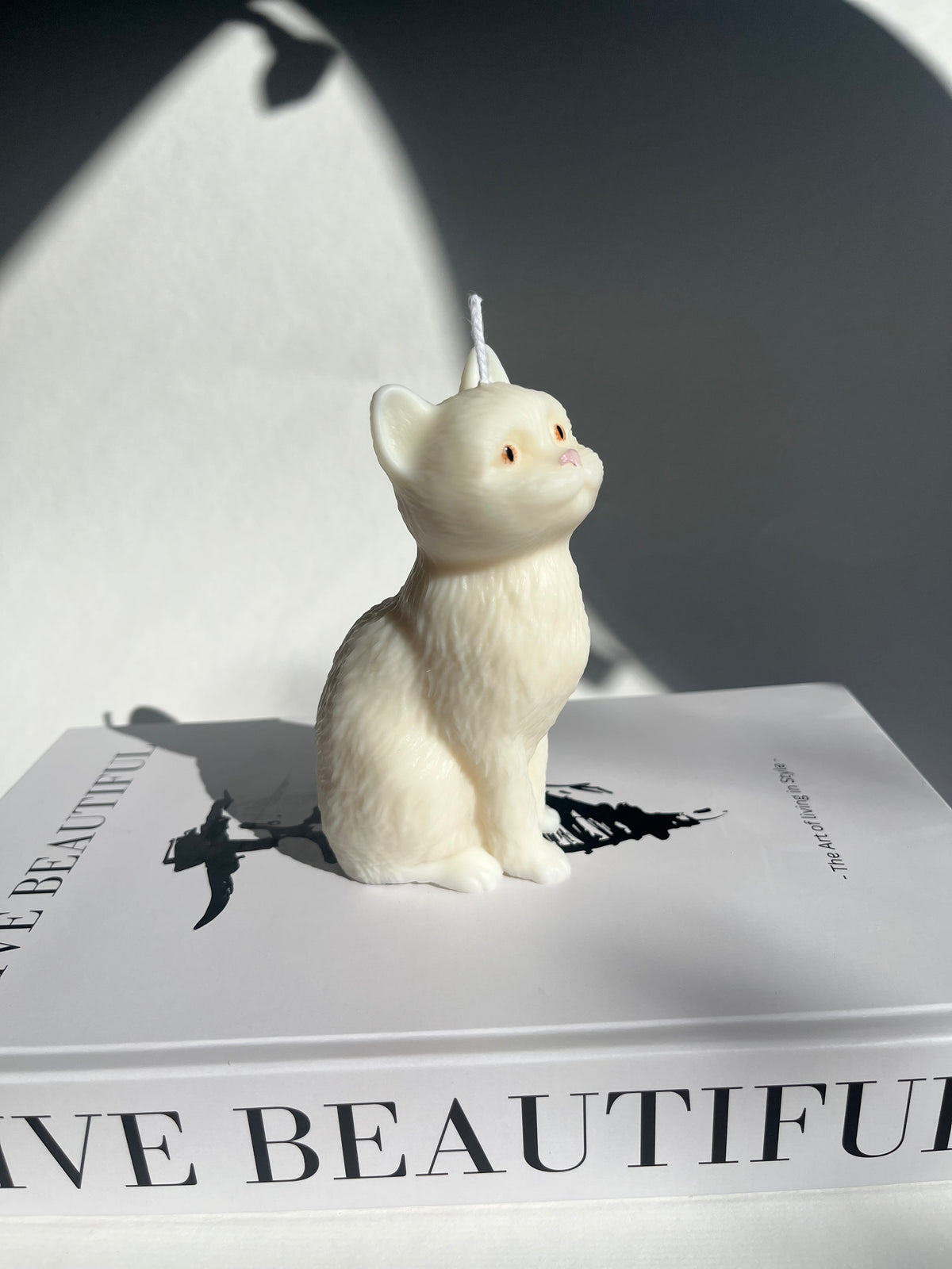 Little Cat – handgefertigte Kerze aus Rapswachs
