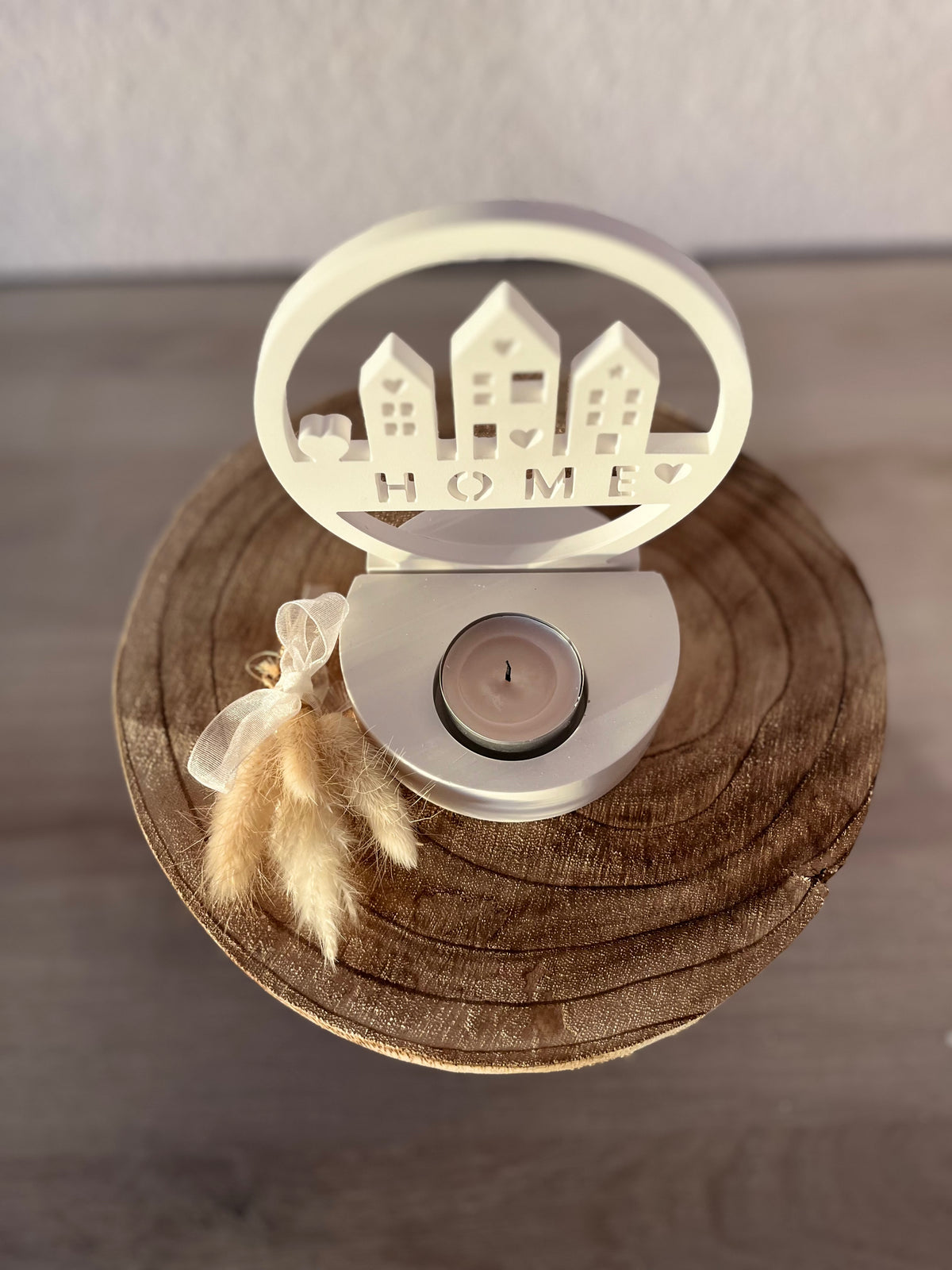 Teelichthalter „HOME“