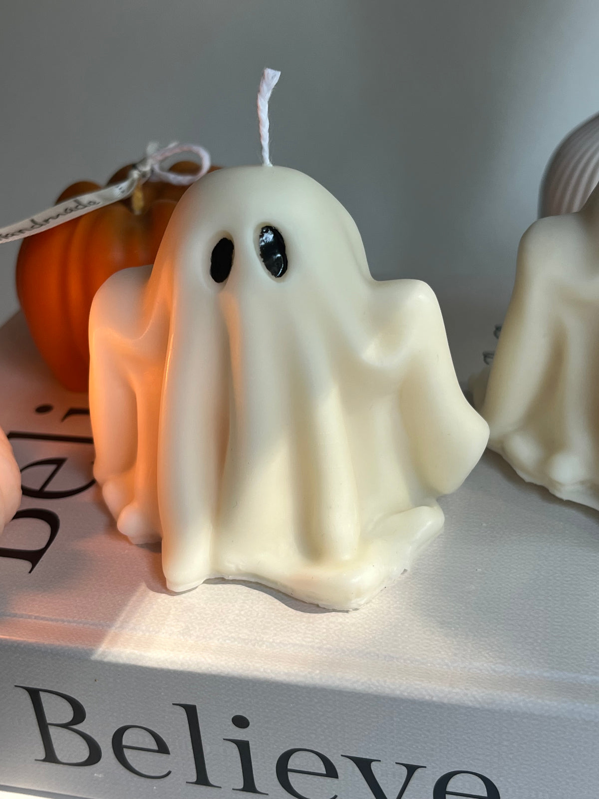 Dekokerze „Little Ghost“ - aus Rapswachs