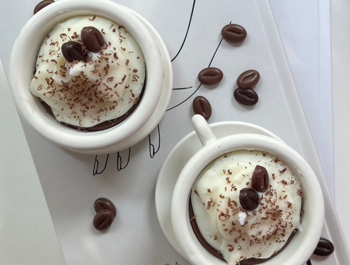 Handgegossene Duftkerze „Kaffeezeit“