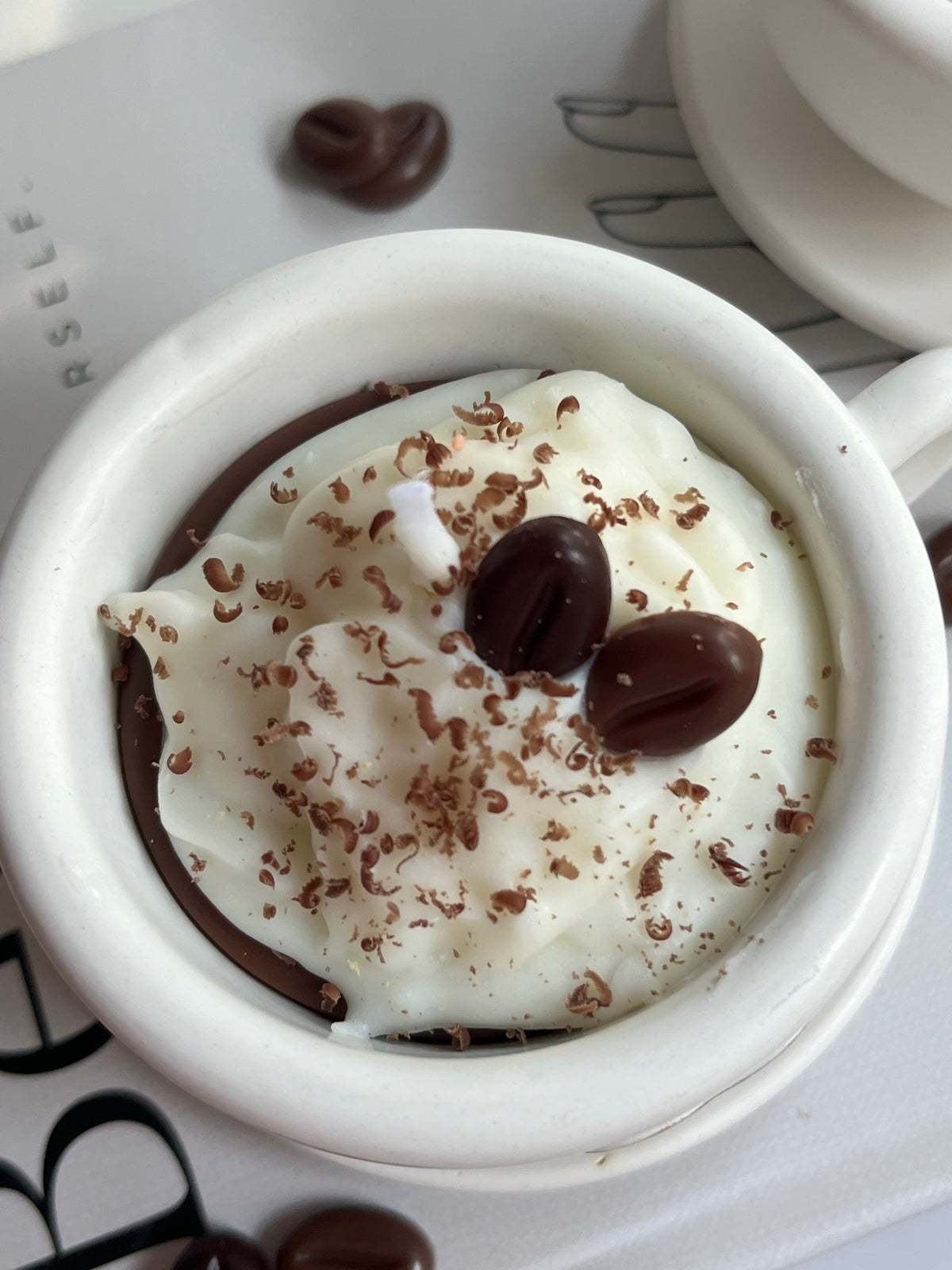Handgegossene Duftkerze „Kaffeezeit“
