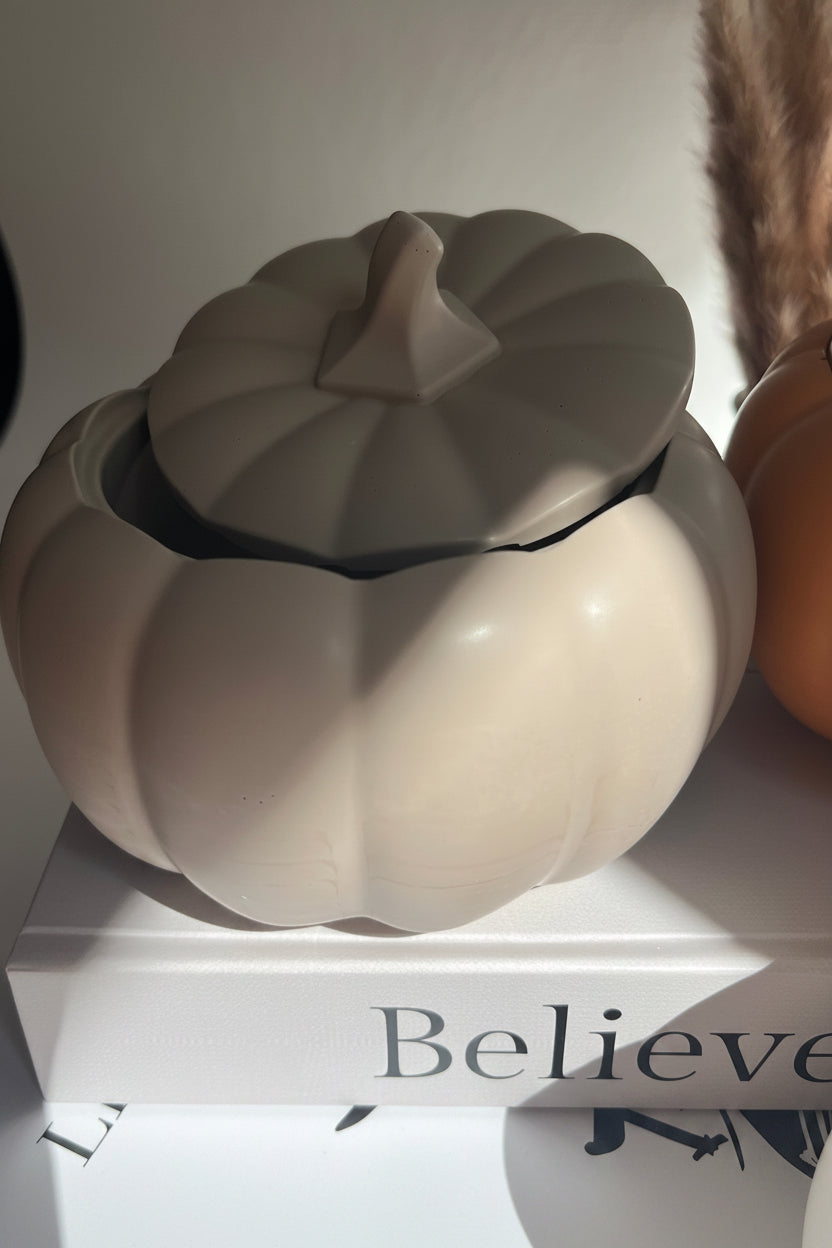 Dekogefäß „PUMPKIN“ - handgegossen