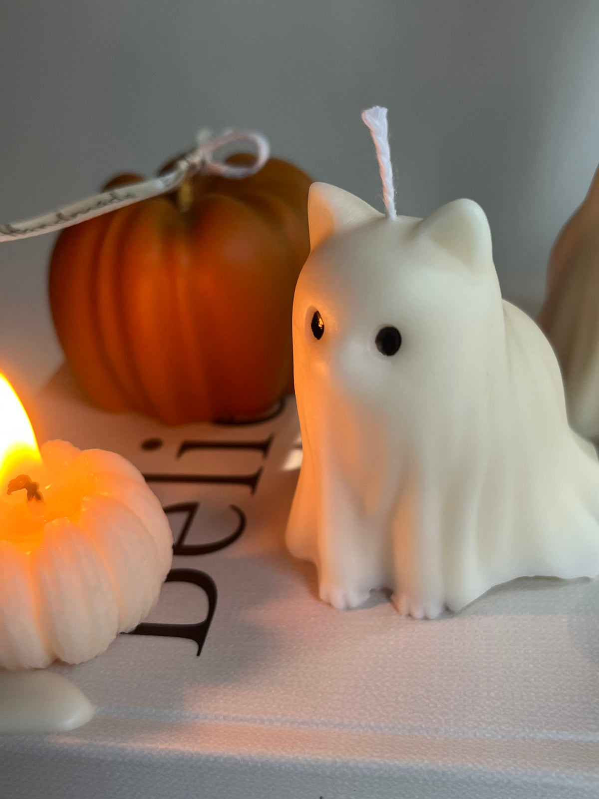 Dekokerze „Spooky Friends“ - aus Rapswachs