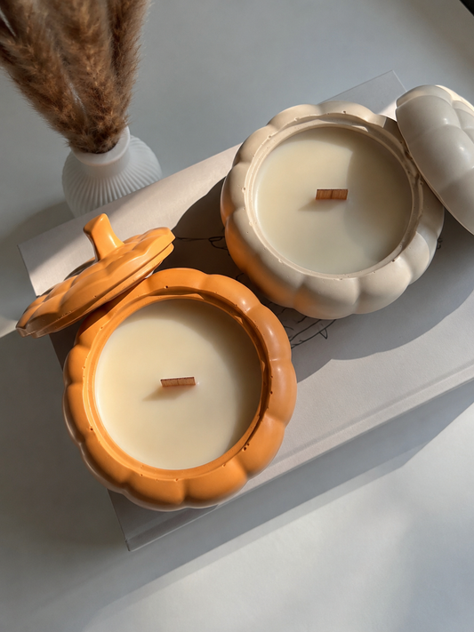 Duftkerze „Pumpkin Glow“ - handgegossen