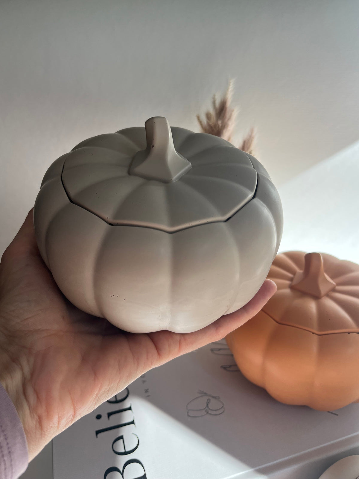 Dekogefäß „PUMPKIN“ - handgegossen