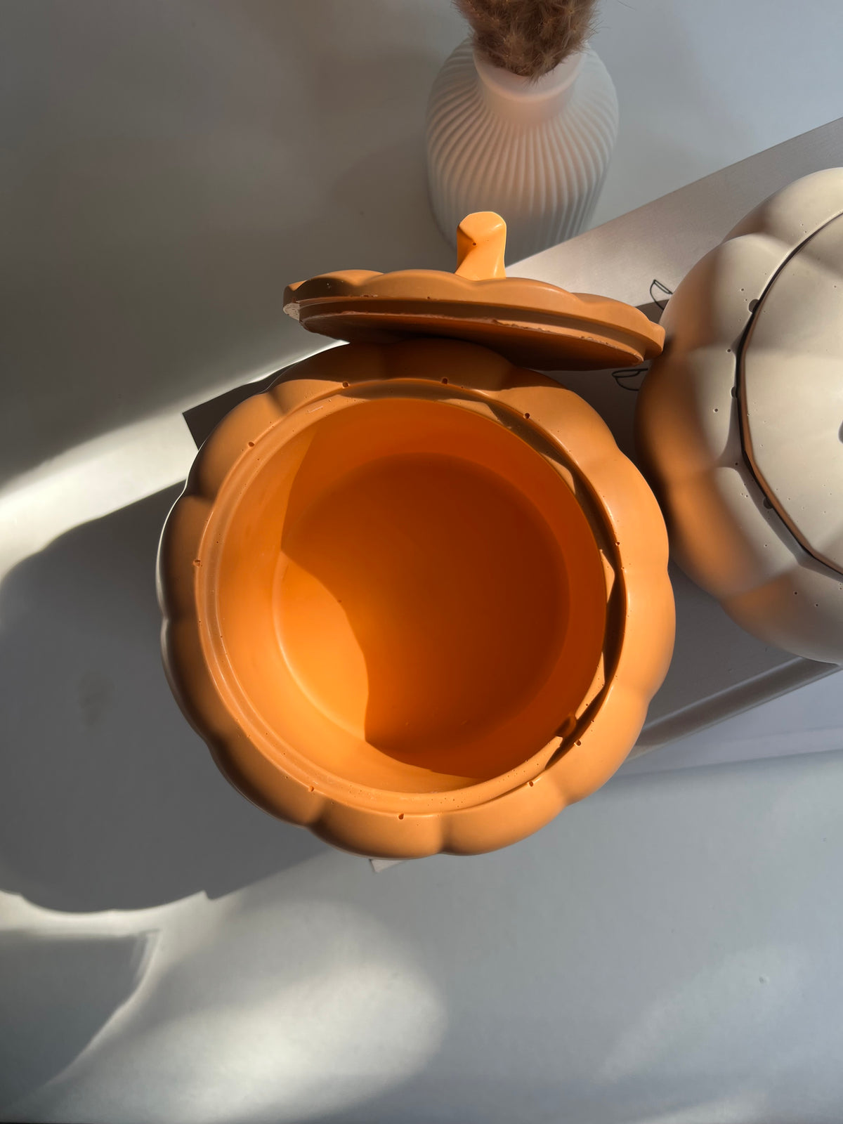 Dekogefäß „PUMPKIN“ - handgegossen