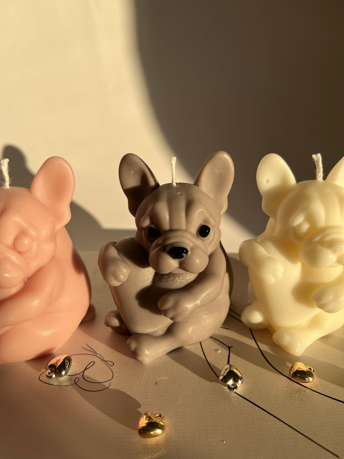 Kerze „Frenchie Love“