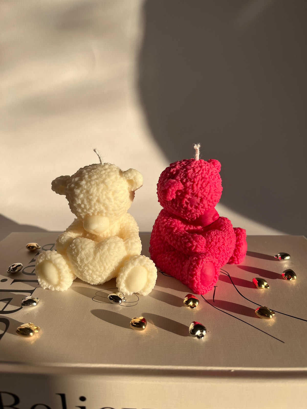 Kerze „Teddy Heart“