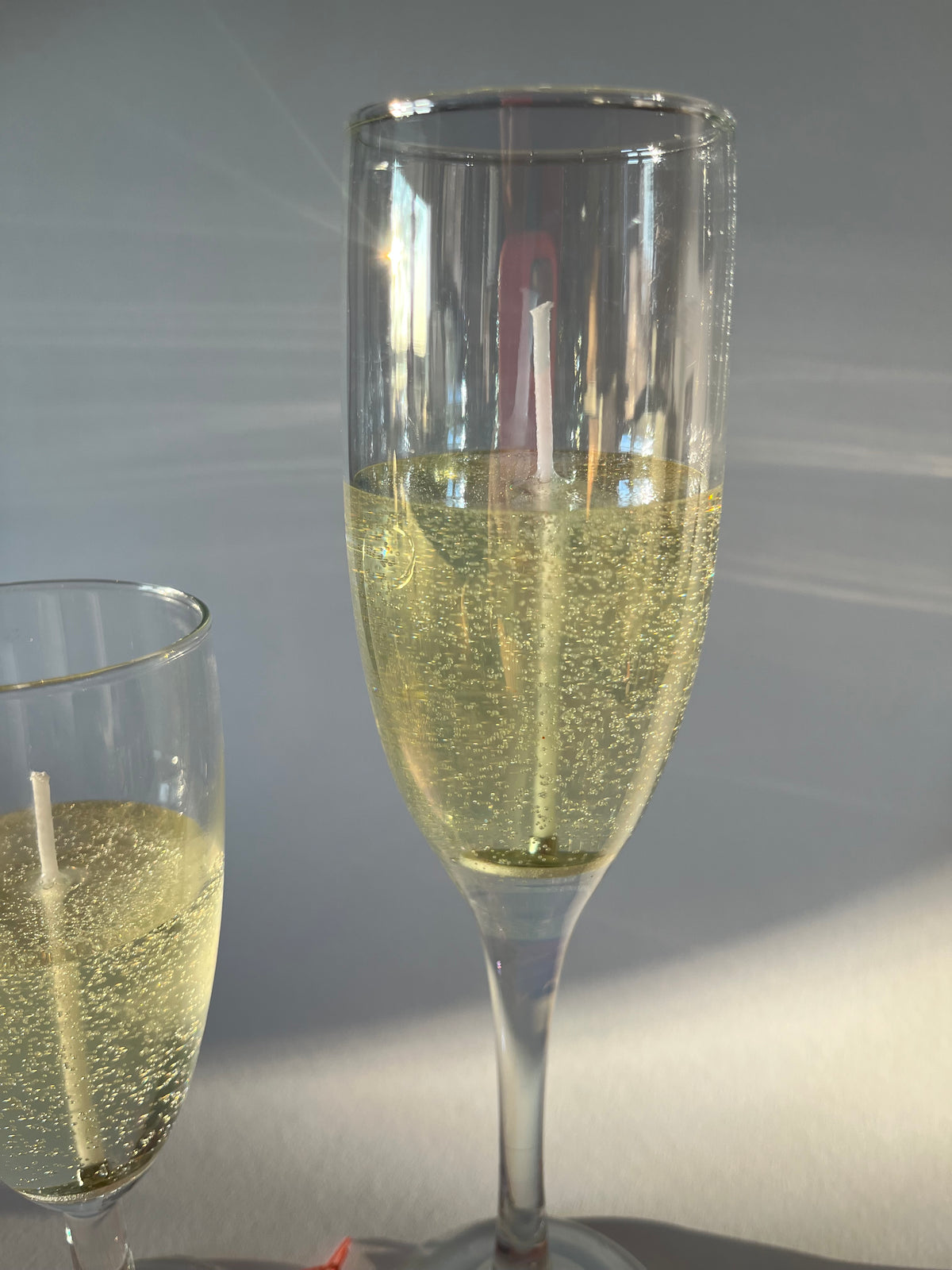 Sekt Kerze groß oder klein