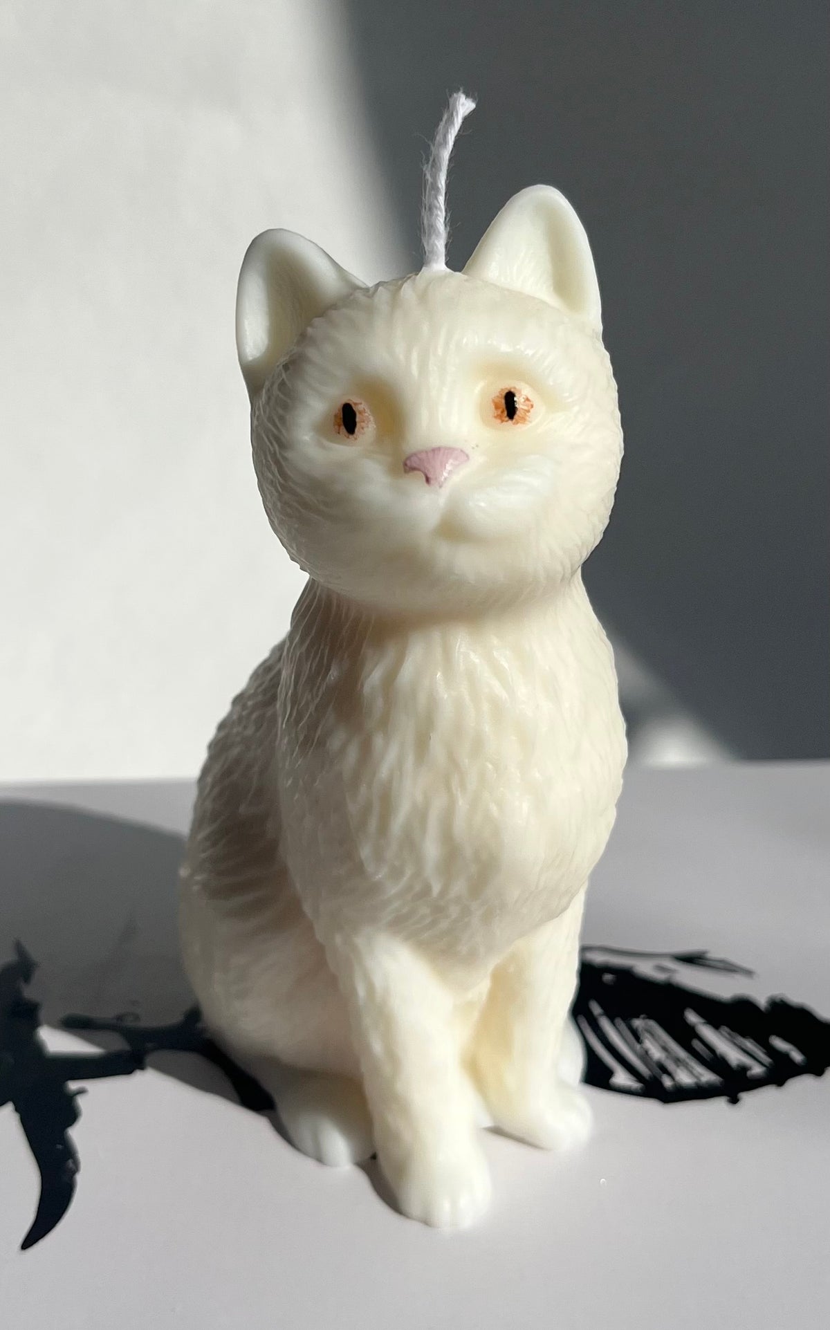 Little Cat – handgefertigte Kerze aus Rapswachs