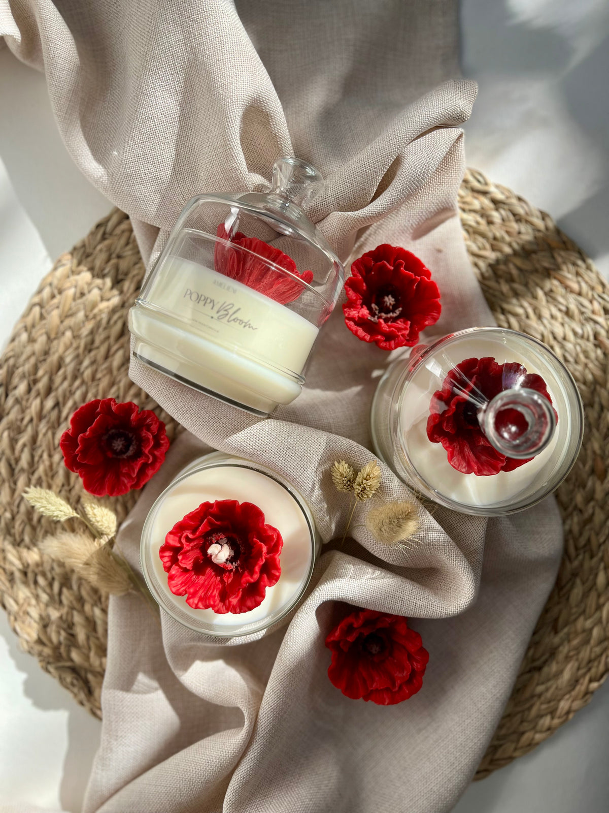 POPPY Love | Glasglocke - handgegossen
