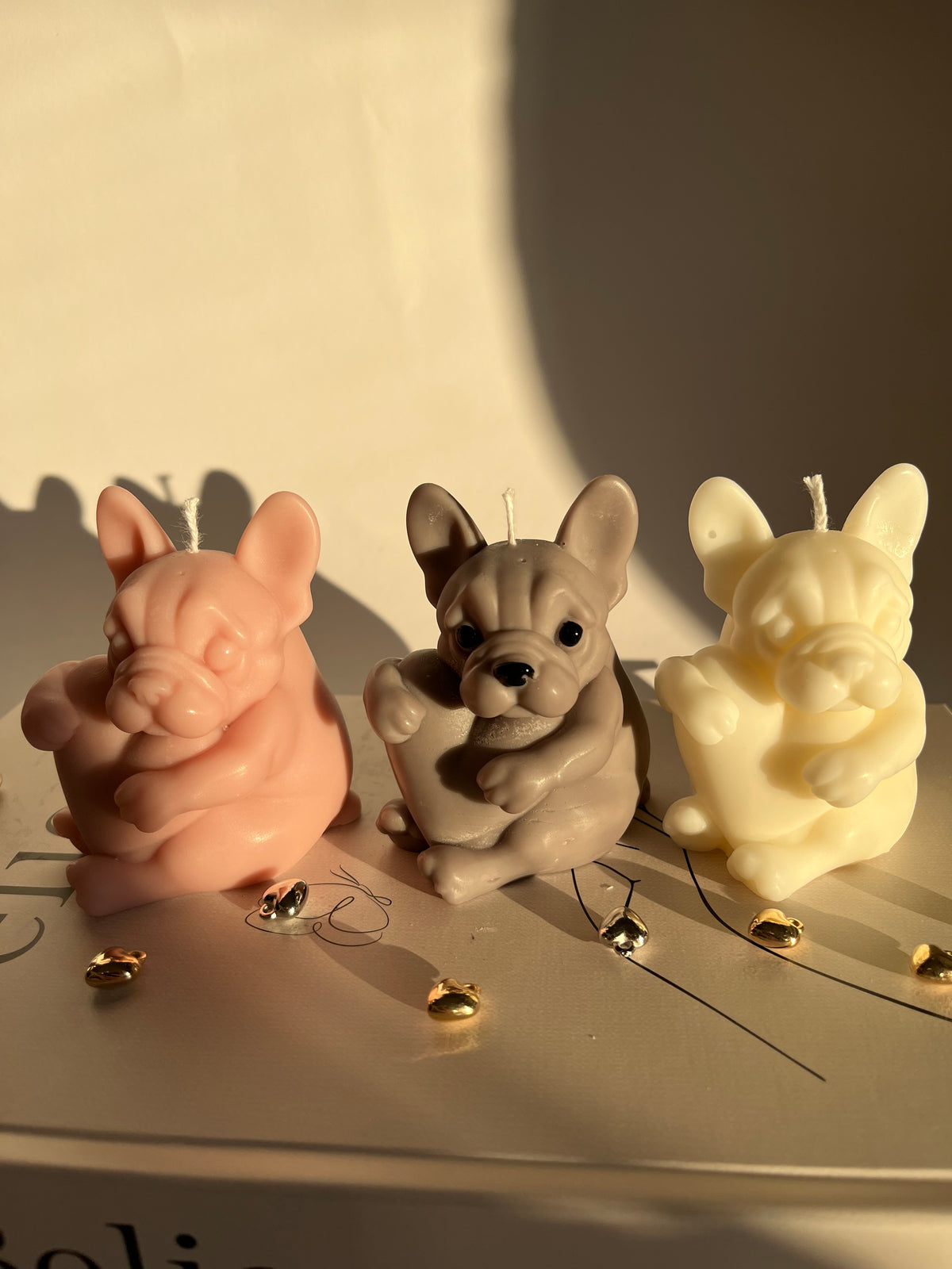 Kerze „Frenchie Love“