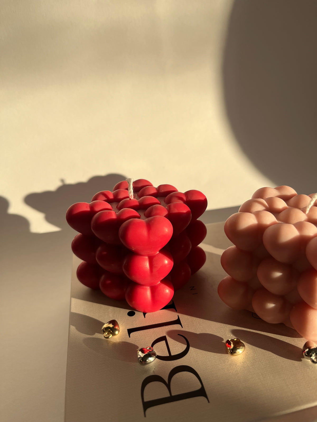 Kerze „Heart Cube“