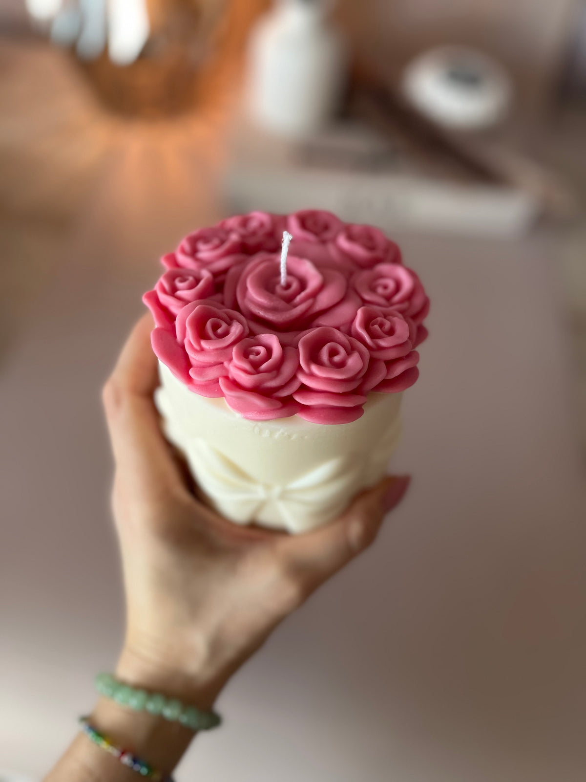 Kerze „Rosenstrauß“