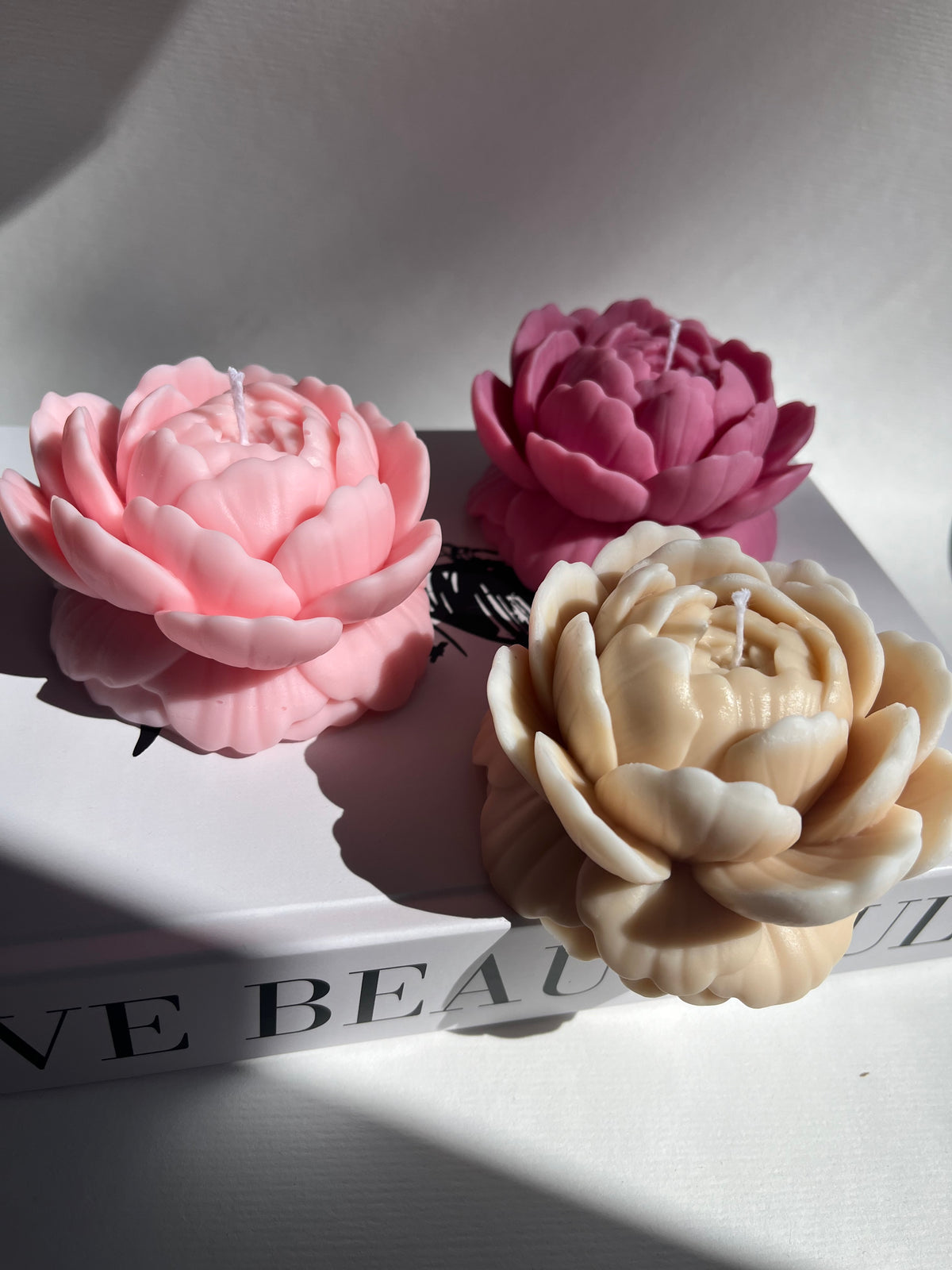 Blütenkerze „Blooming Peony“