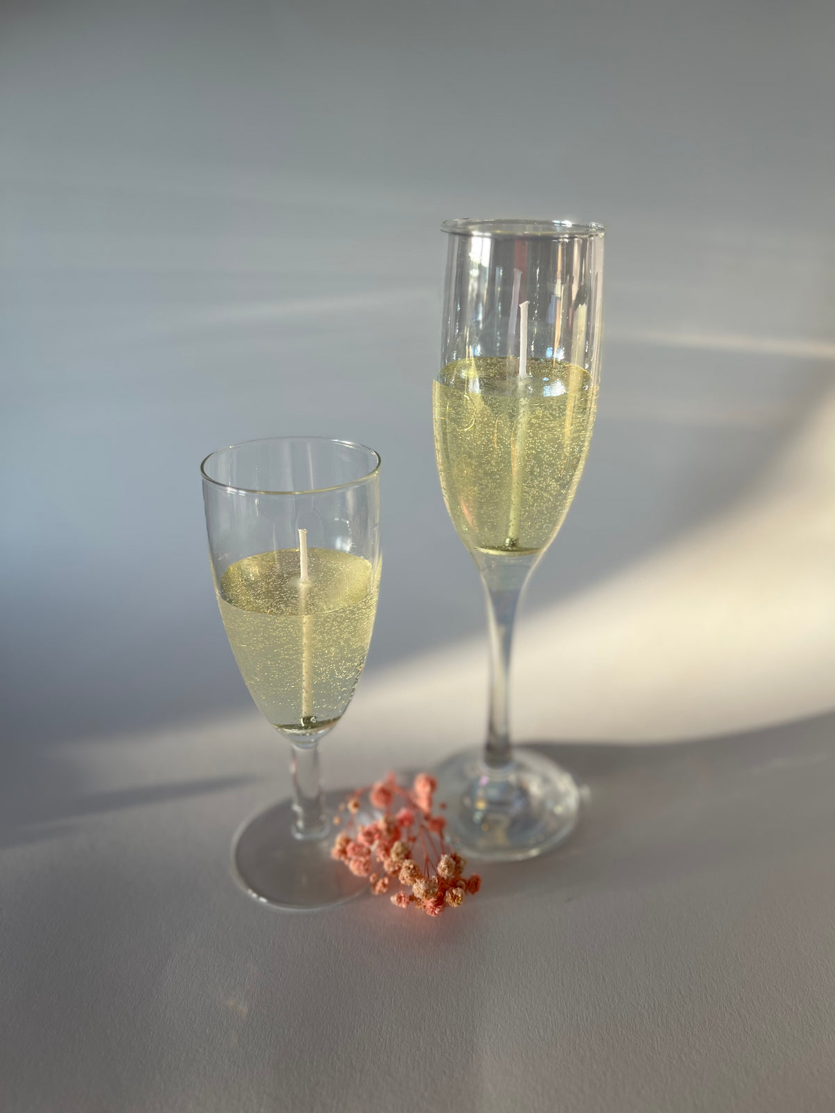 Sekt Kerze groß oder klein