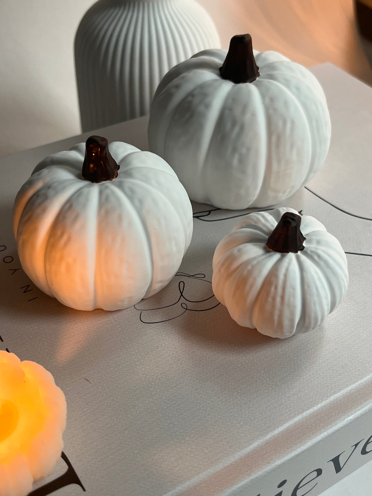 Deko-Kürbis-Set „Autumn Trio“ - handgegossen