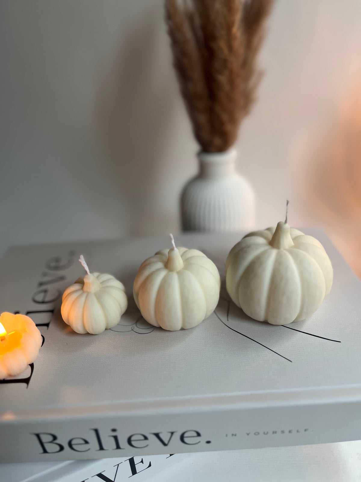 Kürbis-Set „Autumn Trio“ - aus Rapswachs