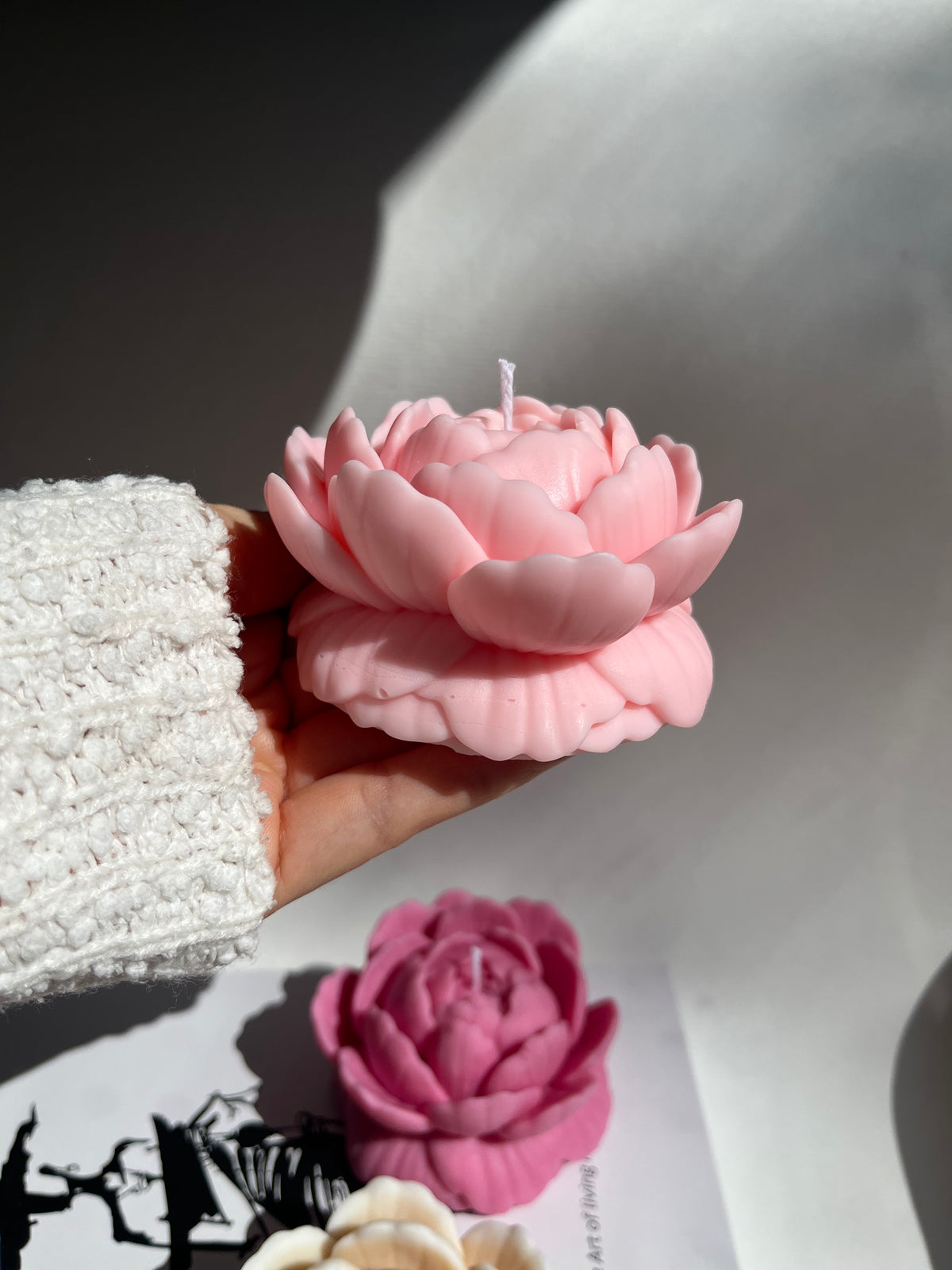 Blütenkerze „Blooming Peony“