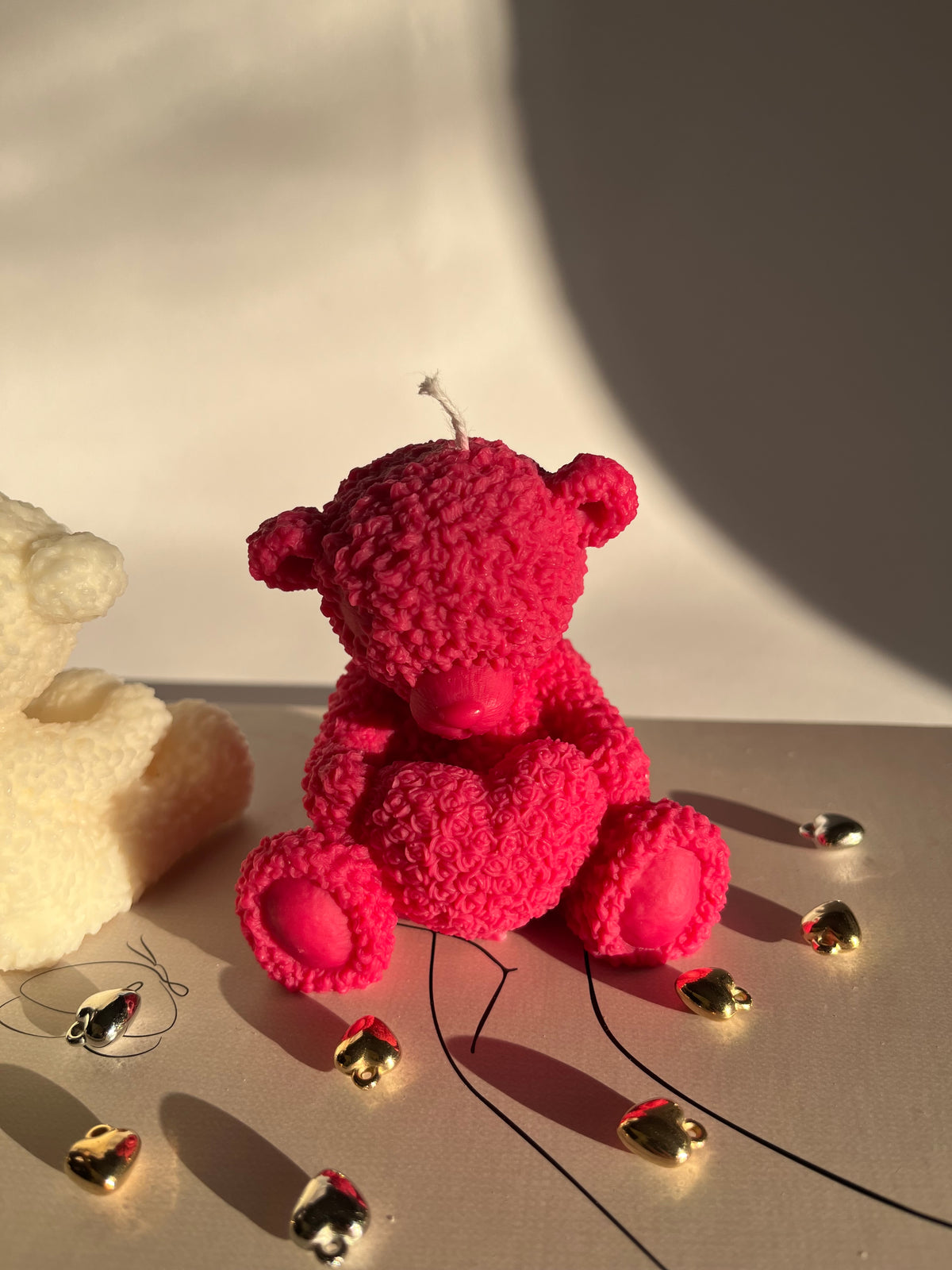Kerze „Teddy Heart“
