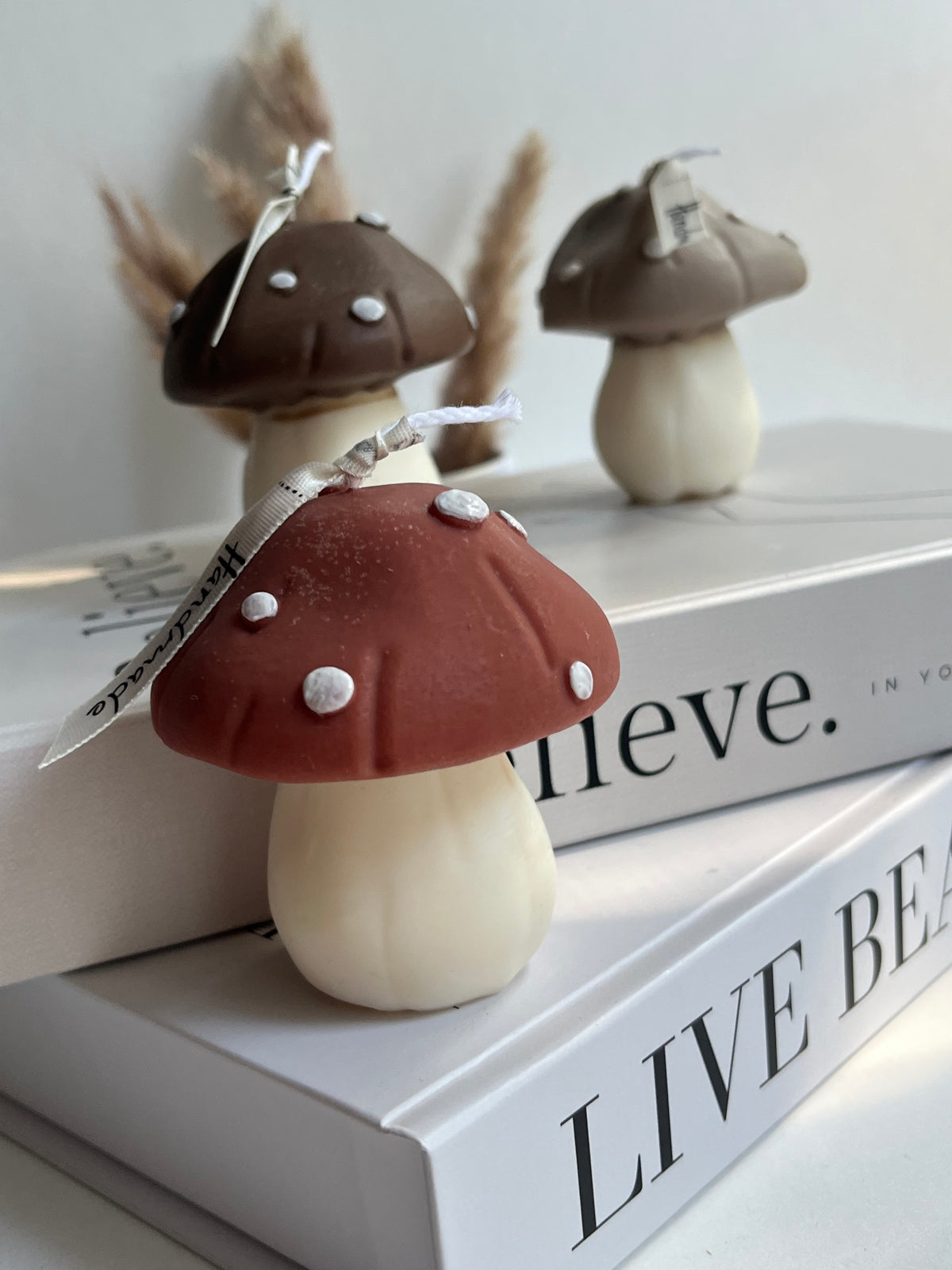 Pilz Dekokerze aus Rapswachs