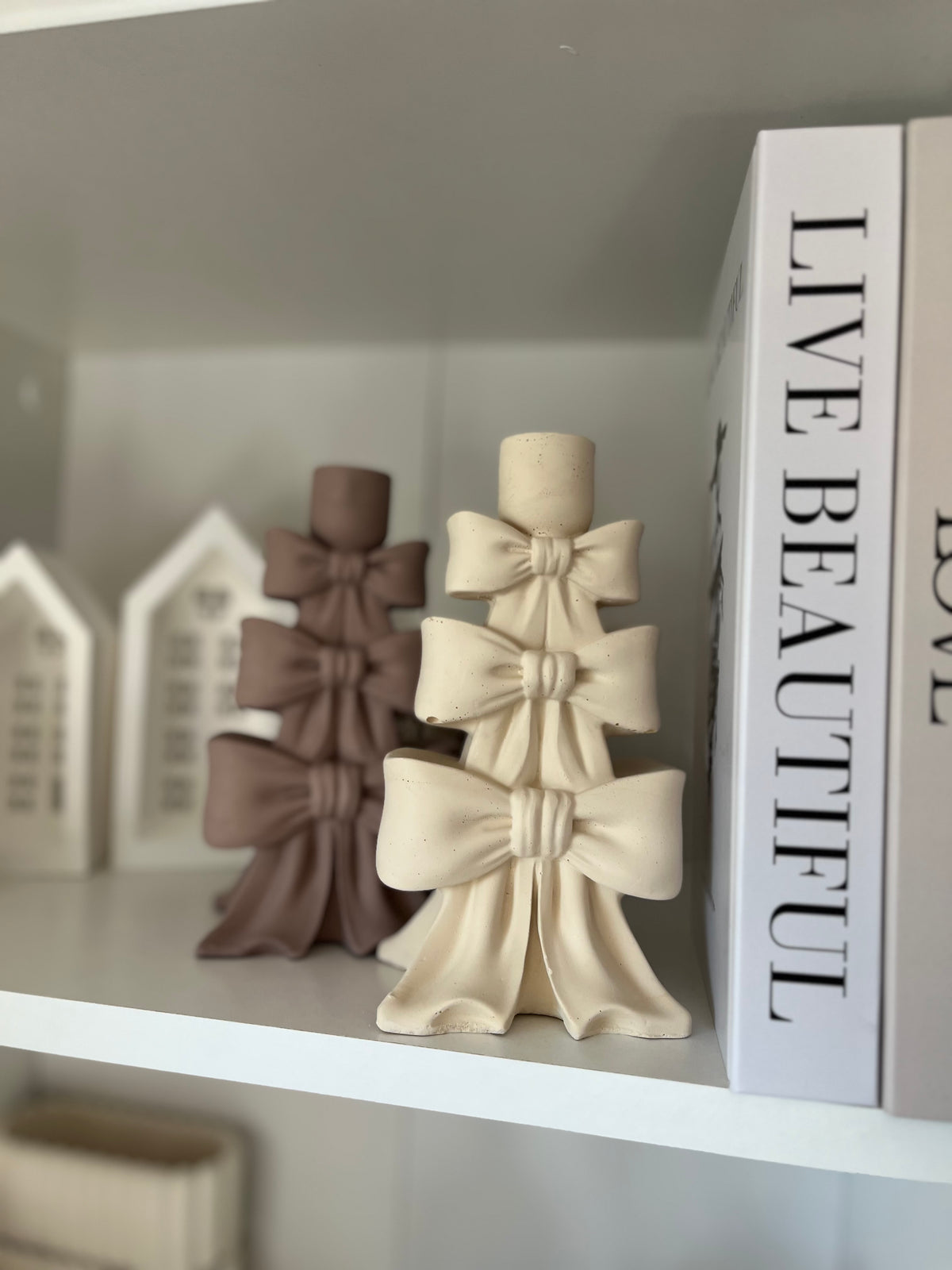 Bow Love | Kerzenhalter - handgegossen