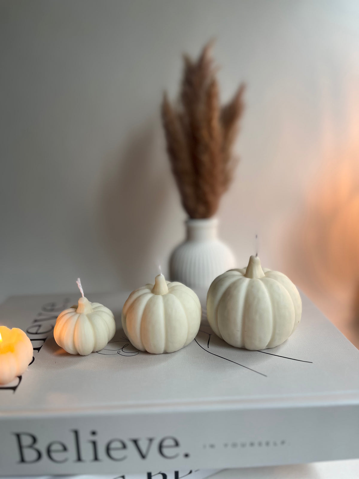 Kürbis-Set „Autumn Trio“ - aus Rapswachs