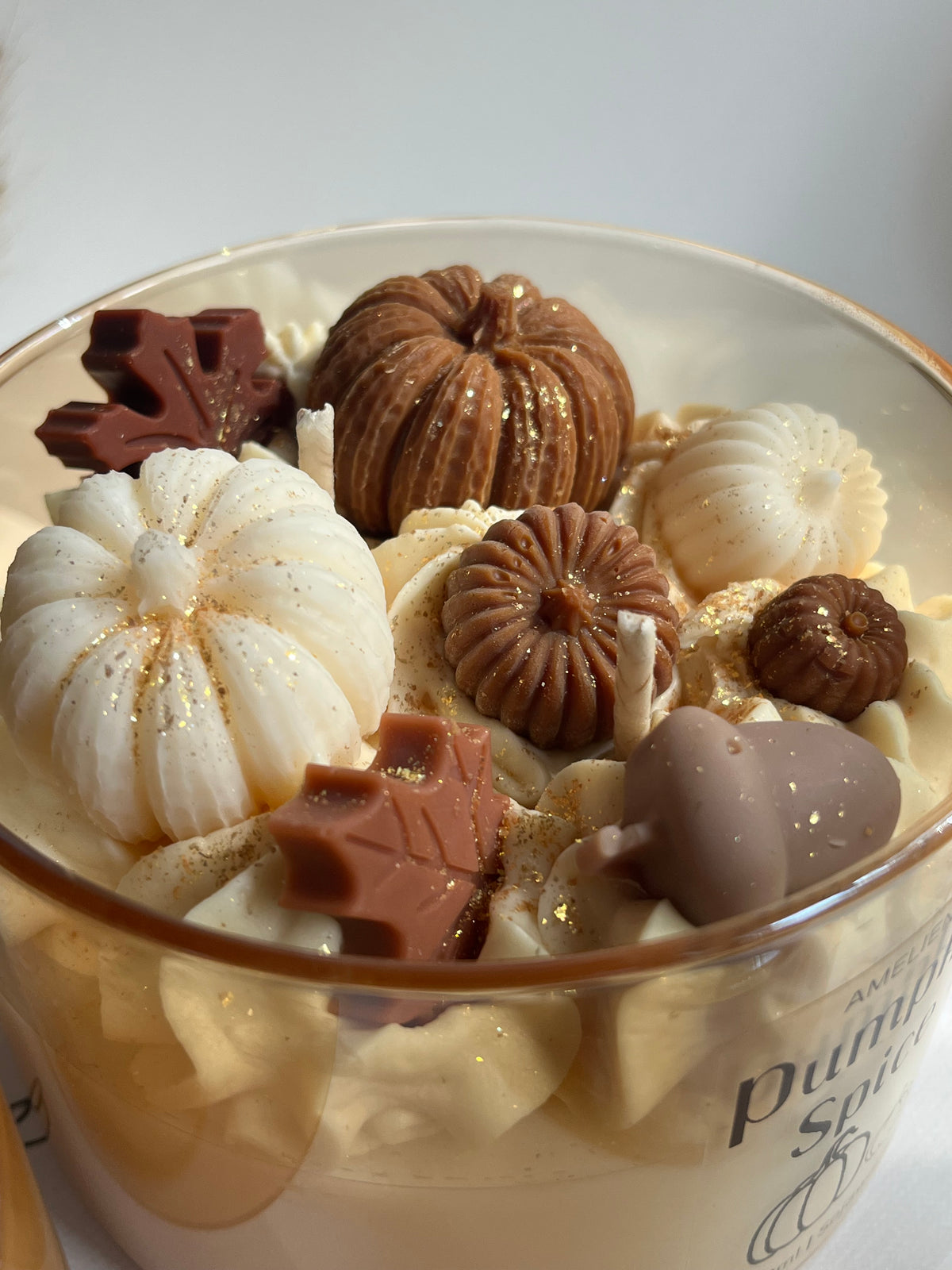 Duftkerze „PUMPKIN SPICE“ - handgegossen aus Sojawachs
