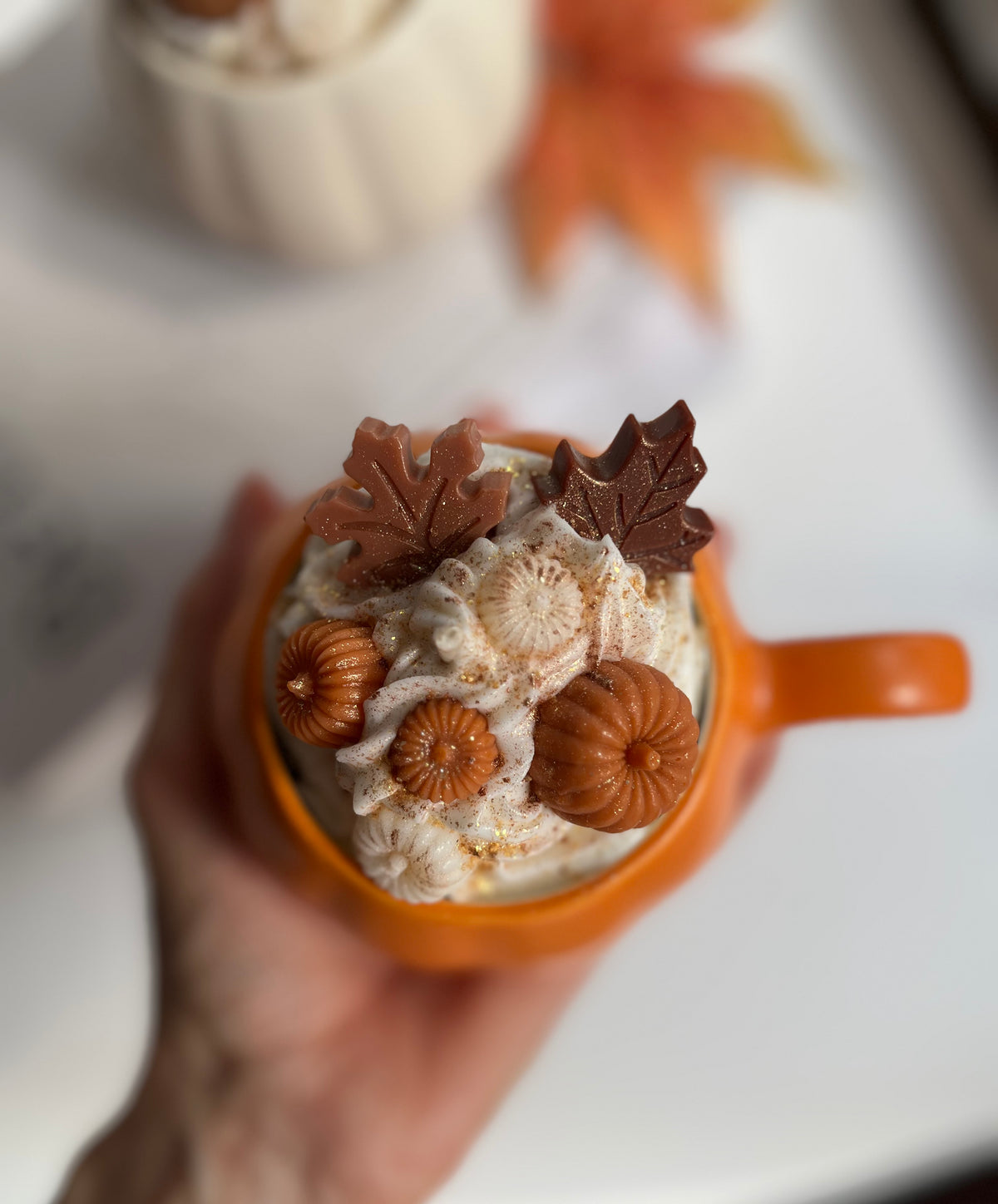 Duftkerze „Pumpkin Spice Cup“ - handgegossen