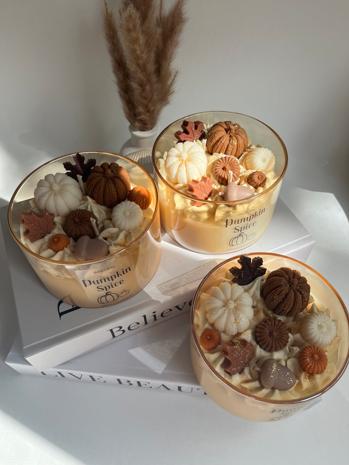 Duftkerze „PUMPKIN SPICE“ - handgegossen aus Sojawachs