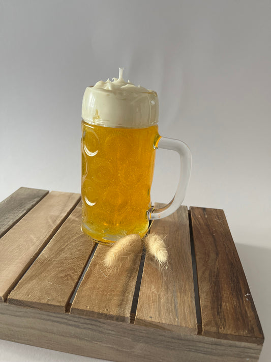 Bierkerze aus Kerzengel | Duftkerze – 0,25 l
