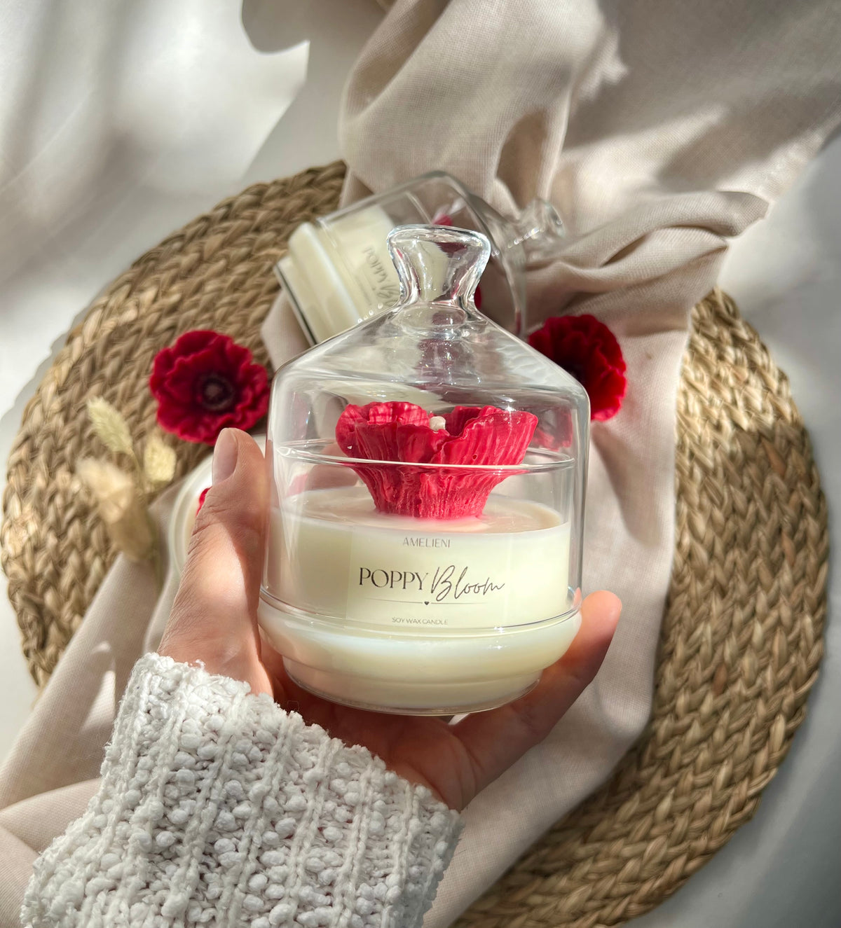 POPPY Love | Glasglocke - handgegossen