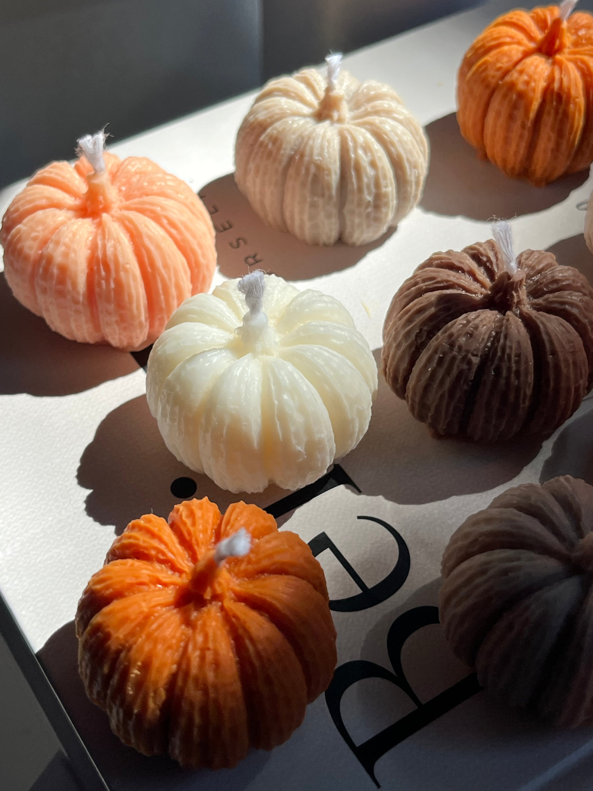 Dekokerze „MINI PUMPKIN“ - aus Rapswachs
