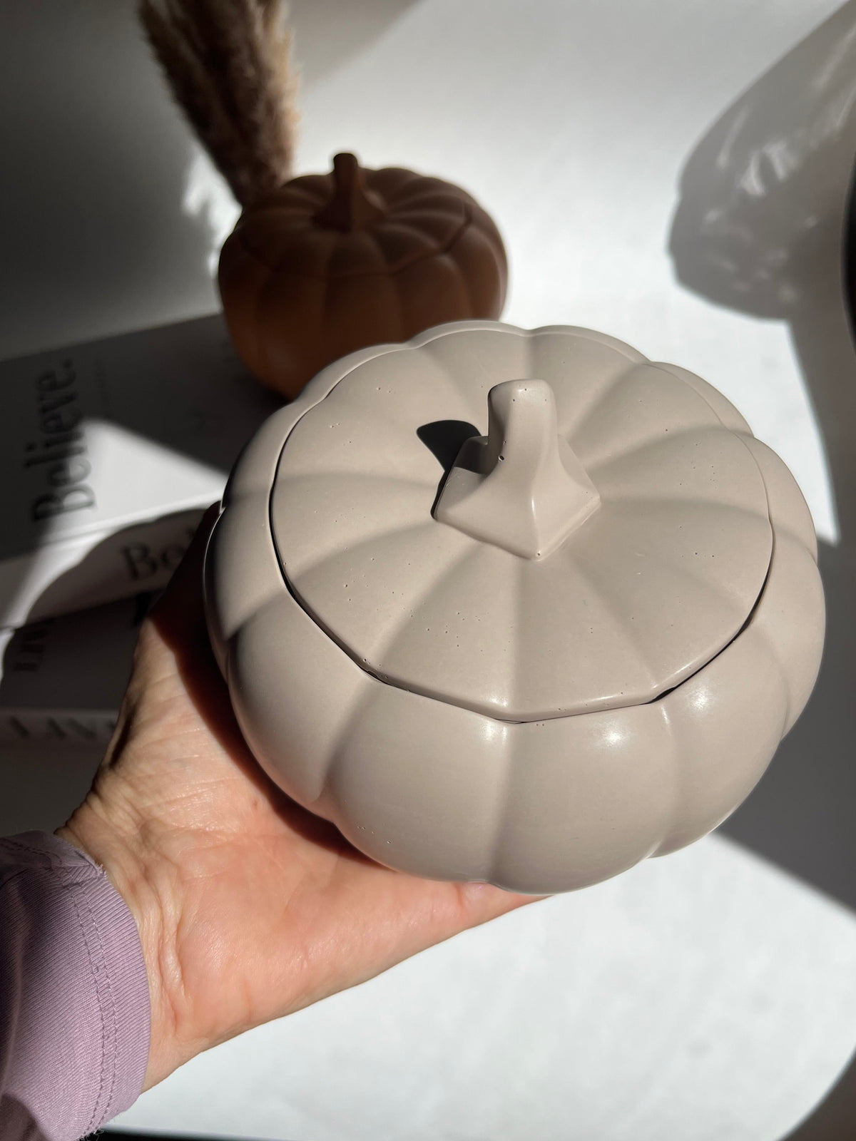 Dekogefäß „PUMPKIN“ - handgegossen